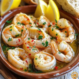 - 1 lb large shrimp, peeled and deveined - 4 cloves garlic, minced - 3 tablespoons olive oil - 1 teaspoon red pepper flakes (adjust to taste) - 1 tablespoon fresh lemon juice - 1 tablespoon fresh parsley, finely chopped - Salt and freshly ground black pepper to taste - Lemon wedges for serving For this easy garlic shrimp dish, you need just a few fresh ingredients. The shrimp should be large, peeled, and deveined. This helps them cook evenly and taste great. Fresh garlic is key. It gives the dish a strong flavor. Olive oil adds richness. Red pepper flakes bring heat, but you can adjust this to fit your taste. Adding lemon juice brightens the dish. Fresh parsley adds color and a hint of earthiness. Salt and black pepper finish the flavor. Serve with lemon wedges for that extra zing. You can find the complete recipe [Full Recipe]. This meal is quick to make and perfect for any night! - Rinse and dry shrimp - Mince garlic - Prepare lemon and parsley Start by rinsing the shrimp under cold water. Make sure to remove any dirt. Once rinsed, use paper towels to dry the shrimp. This helps achieve a nice sear later. Next, mince the garlic into small pieces. This adds flavor to the dish. Finally, cut the lemon in half and chop the parsley finely. Set these aside for later. - Heat olive oil - Sauté garlic - Cook shrimp In a large skillet, pour in the olive oil. Heat it over medium-high heat. Wait until the oil shimmers but does not smoke. Then, add the minced garlic. Sauté it for about 30 seconds. Stir it often to avoid burning. You will smell a great aroma when it’s ready. Now, add the shrimp in a single layer. Sprinkle red pepper flakes, salt, and black pepper on top. Cook the shrimp for 2-3 minutes on each side. They should turn pink and opaque. - Add lemon juice - Garnish with parsley - Serve with lemon wedges When the shrimp are done, take the skillet off the heat. Squeeze lemon juice over the shrimp and toss them gently. This adds a bright flavor. Next, sprinkle the chopped parsley on top for color. Lastly, transfer the shrimp to a serving plate and arrange lemon wedges around them. This makes the dish look nice and inviting. For the full recipe, check the detailed instructions above. Drying shrimp is key. It ensures a nice sear and prevents steaming. After rinsing, pat them dry with paper towels. This simple step makes a big difference in texture. Adjusting spice levels is easy. If you like heat, add more red pepper flakes. For a milder dish, reduce the amount. You control the flavor profile, making it your own. For presentation, use a large shallow dish. Arrange the shrimp and garnish with lemon wedges and parsley. This makes your meal look inviting and fresh. Pair this dish with crusty bread. It’s perfect for soaking up the flavorful garlic oil. A crisp salad or rice also works well. For drinks, try a chilled white wine. It complements the shrimp beautifully. You can find the full recipe in the earlier sections of this article. {{image_4}} You can change the flavor of your easy garlic shrimp by adding fresh herbs. Basil and cilantro bring a bright taste. Just chop them finely and sprinkle them in at the end. You can also mix in vegetables. Bell peppers add crunch and color. Spinach wilts down and adds nutrients. You can sauté these with the garlic to infuse their flavors into the shrimp. Grilling shrimp is fun and gives a smoky flavor. To grill, thread the shrimp on skewers and brush them with olive oil and seasoning. Grill them for about 2-3 minutes on each side until they are pink. If you prefer oven-baking, preheat your oven to 400°F. Place the shrimp in a single layer on a baking sheet. Drizzle with olive oil and season them. Bake for about 8-10 minutes. They will turn pink and cook through. Both methods keep the dish simple and delicious. For the full recipe, check out the Sizzling Garlic Shrimp Delight 🦐. To keep your garlic shrimp fresh, use airtight containers. Glass or plastic containers work well. Make sure they seal tightly to lock in flavor. Store the shrimp in the fridge. They will last for up to two days. After that, the quality may drop. When reheating, use low heat to keep the shrimp tender. A skillet is great for this. Add a splash of olive oil to help restore moisture. Stir gently to avoid overcooking. If you prefer the microwave, use a microwave-safe dish. Heat for short bursts, checking often. This way, you keep that tasty garlic flavor intact. Yes, you can use frozen shrimp. Just remember to thaw them first. To thaw shrimp properly, place them in the fridge overnight or run them under cold water for about 10-15 minutes. Make sure to dry them well with paper towels. This step ensures they cook evenly. To adjust the spice level, you can add or reduce red pepper flakes. For a milder dish, use less than a teaspoon. You can also add more garlic for flavor without heat. If you want more spice, add extra red pepper flakes or some sliced jalapeños while cooking. Garlic shrimp pairs well with many sides. Here are a few options: - Steamed rice or quinoa for a filling meal - Crusty bread to soak up the garlic oil - A fresh green salad for crunch and color - Roasted vegetables for extra flavor and nutrition These sides will enhance your garlic shrimp and make it a complete meal. For the full recipe, check out the section above. This blog post shared a simple and tasty garlic shrimp recipe. We covered key ingredients, easy steps, and useful tips. You learned how to cook shrimp perfectly and adjust flavors to your liking. We also explored variations and storage tips. Now you can enjoy this dish and impress friends at dinner. With your new skills, shrimp night will be a hit! Get creative and have fun with the recipe. Enjoy cooking and delighting your taste buds!