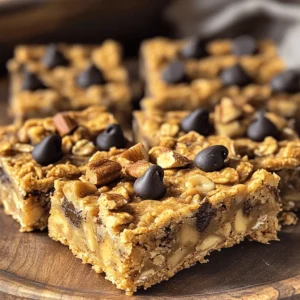 To make these tasty peanut butter banana oat bars, you'll need a few simple items. Here’s your shopping list: - 2 ripe bananas, well mashed - 1 cup peanut butter (smooth or crunchy) - 1/2 cup honey or maple syrup - 2 cups rolled oats - 1/2 teaspoon ground cinnamon - 1/4 teaspoon salt - Optional ingredients for enhancement: - 1/2 cup dark chocolate chips - 1/4 cup chopped nuts These ingredients come together to create a sweet, hearty snack. The ripe bananas add natural sweetness and moisture. The peanut butter gives a rich, creamy texture. Oats provide a filling base that keeps you energized. You can choose honey or maple syrup for sweetness. The cinnamon adds warmth and flavor, while salt enhances all the tastes. If you want to make them extra special, add dark chocolate chips or nuts for crunch. You can find the full recipe at the end of this guide. Enjoy gathering your ingredients and preparing for a delicious treat! - Preheat your oven to 350°F (175°C). - Line an 8x8 inch baking pan with parchment paper. - Combine bananas and peanut butter in a large mixing bowl. - Incorporate honey or maple syrup into the mixture. - Mix in oats, cinnamon, and salt. - Add dark chocolate chips and nuts if desired. - Spread the mixture into the prepared pan. - Bake for 20-25 minutes until golden brown. - Allow the bars to cool in the pan before transferring to a wire rack. - Cut into squares or rectangles. These simple steps lead you to a tasty treat. Follow the [Full Recipe] for more details. Enjoy your healthy snack! To make the best peanut butter banana oat bars, use overripe bananas. They add natural sweetness and moisture. Mix your ingredients well to get an even consistency. If you don’t mix well, some bites may taste different. Make your bars look great! Dust them with a sprinkle of cinnamon. You can also drizzle some extra peanut butter on top. This small touch adds flavor and makes them look appealing. Serve them on a decorative plate for a nice touch. A beautiful plate can make your snack feel special. Don’t be afraid to get creative! You can try adding spices like nutmeg or vanilla extract. These spices can bring out new flavors in your bars. Just a pinch can change your whole snack experience. Have fun experimenting to find your favorite taste! For the full recipe, check out the section above. {{image_4}} If you want a nut-free option, you can swap the peanut butter. Use sunflower seed butter or almond butter. Both options give a great taste. Sunflower seed butter adds a nice, nutty flavor without nuts. Almond butter gives a creamy texture that works well too. This change makes the bars safe for kids with nut allergies. For a gluten-free version, choose certified gluten-free rolled oats. Regular oats can often have gluten. Using gluten-free oats ensures everyone can enjoy these bars. They still taste delicious and keep all the good flavors. You won’t lose any texture or taste with this swap. To change the flavor, add dried fruits like cranberries or raisins. These fruits bring a sweet and chewy contrast to the bars. You can also mix in some chopped nuts for extra crunch. Feel free to get creative and use your favorite dried fruits. This way, you can make each batch of bars unique and exciting. Try these variations to find your favorite way to enjoy these tasty Peanut Butter Banana Oat Bars. If you want the full recipe, check out the section above. Store your peanut butter banana oat bars in an airtight container. This keeps them fresh at room temperature. If you want to keep them longer, put them in the fridge. They will stay good for about a week. If you want to save some bars for later, wrap them tightly in plastic wrap. Then, cover them with foil to prevent freezer burn. You can freeze them for up to three months. Just thaw them in the fridge when you're ready to enjoy. When you're ready to eat a bar, warm it in the microwave. A few seconds will give it a soft texture. This small step makes a big difference in taste and enjoyment. Yes, you can make these bars vegan. Just swap honey for maple syrup. Also, check that your chocolate chips are dairy-free. Look for golden brown edges and a set center. This means they are ready to come out. If you need a substitute, applesauce works well. It adds moisture and sweetness to the bars. When stored properly, these bars last up to a week in the fridge. You can freeze them for longer storage, too. Peanut butter banana oat bars are easy and tasty. You start by mixing ripe bananas, peanut butter, and oats. Then, you bake them until golden brown. Remember to cool and slice before serving. You can store them at room temp or freeze for later. Try adding dried fruits or other nut butters for more fun. With these simple steps, you can enjoy healthy snacks for days! Enjoy experimenting with your own versions!