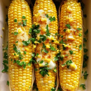- 4 ears of fresh corn - 4 tablespoons unsalted butter - 3 cloves garlic - Zest and juice of 1 lemon The main ingredients create a burst of flavor. Fresh corn gives a sweet crunch. Butter adds richness. Garlic brings a savory punch. Lemon zest and juice bring bright, tangy notes. Together, they make each bite pop. - 1 teaspoon smoked paprika - Sea salt and black pepper - Fresh parsley The seasoning is key to the dish's depth. Smoked paprika adds warmth. Sea salt and black pepper enhance the natural flavors. Fresh parsley gives a lovely green touch. It also brightens the dish, making it more appealing. These ingredients work together to create a delightful roasted corn that everyone will love. For the complete method to prepare this dish, refer to the Full Recipe. - Preheat the oven to 400°F (200°C). - Prepare the corn by husking it. Remove all the silk and leaves. - In a small bowl, combine: - 4 tablespoons unsalted butter, melted - 3 cloves garlic, finely minced - Zest of 1 medium lemon - 2 tablespoons freshly squeezed lemon juice - 1 teaspoon smoked paprika (optional) - Sea salt and freshly cracked black pepper to taste - Whisk these ingredients until smooth. This lemon garlic butter adds great flavor. - Place the husked corn on a large baking sheet. - Use a pastry brush to apply the lemon garlic mixture to each ear of corn. Make sure to coat all sides for maximum flavor. - Roast in the oven for 25-30 minutes. Turn the corn every 10 minutes. This helps it cook evenly and gets a nice char. - Once roasted, let the corn cool for 2-3 minutes. Then, sprinkle it with fresh parsley before serving. For extra flavor, drizzle any leftover lemon garlic butter over the corn. This dish is simple but packed with flavor. You can find the Full Recipe for the perfect Lemon Garlic Roasted Corn. Fresh ingredients make all the difference. Always choose bright, crisp corn. The taste of fresh corn shines through. Use good butter and fresh garlic for a rich flavor. Adjust the seasoning to match your taste. You can add more lemon juice or salt if needed. Don't be afraid to experiment! To get even roasting, turn the corn often. Every ten minutes, give it a good spin. This helps it brown nicely. Check for doneness by looking for a golden color. If it smells sweet and looks charred, it’s ready! For plating, arrange the corn in a circle on a big platter. Add lemon wedges for a pop of color. Sprinkle more parsley for a fresh look. Pair this dish with a light salad or grilled chicken for a balanced meal. You can find the full recipe to get all the details! {{image_4}} You can easily change up the lemon garlic roasted corn to suit your taste. Here are three fun ideas. To make this dish vegan, swap out the unsalted butter for vegan butter. This keeps it creamy and rich while staying plant-based. Just melt the vegan butter and mix it with the garlic, lemon zest, and juice as you would with regular butter. You won’t miss the dairy at all! If you enjoy heat, add chili flakes or cayenne pepper to the lemon garlic butter. Just a pinch can make a big difference. Mix it in with the other ingredients. This will give your roasted corn a nice kick that pairs well with the lemony flavor. For a fresh twist, try adding different herbs like cilantro or basil. Chop them finely and mix them into the lemon garlic butter. This adds a burst of flavor and a lovely aroma. Experimenting with herbs can make each batch unique and delicious. For the full recipe, check out the detailed steps above. After roasting, let the corn cool down. Wrap it tightly in foil or plastic wrap. This helps keep it fresh. You can also store it in an airtight container. Place it in the fridge for up to three days. To reheat, you can use the oven or the microwave. If using the oven, preheat it to 350°F (175°C). Place the corn on a baking sheet and cover it with foil. Heat for about 10 minutes. This method keeps the corn's flavor and texture. For the microwave, simply place the corn on a plate. Cover it with a damp paper towel. Heat for 1-2 minutes, checking frequently. This method is quick but may not keep the corn as crisp. Experiment with both methods to find what you like best! For the full recipe, check out the complete guide. Yes, you can use frozen corn. First, thaw the corn completely. Drain any excess water. Next, you should adjust the cooking time. Frozen corn may need only 20 minutes in the oven. Check for a nice golden color. To boost the flavor, add more garlic or lemon juice. You can also try fresh herbs like thyme or oregano. A pinch of red pepper flakes will add a nice kick. Experiment with your favorite spices to find the perfect mix. Yes, this recipe is gluten-free. All the ingredients are safe for gluten-free diets. Just ensure that any butter or spices you use are labeled gluten-free. Enjoy this dish worry-free with your loved ones! This blog post covered how to make Lemon Garlic Roasted Corn. We discussed the main ingredients, like fresh corn and garlic, plus the step-by-step process. I shared tips to boost flavor and variations, such as vegan options. Remember, using fresh ingredients and adjusting seasoning to your taste is key. Enjoy your delicious, roasted corn as a side dish or a snack. Happy cooking!