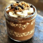 - 1/2 cup rolled oats - 1 tablespoon cocoa powder - 1 tablespoon peanut butter - 1 cup almond milk - 1 tablespoon maple syrup - 1/2 teaspoon vanilla extract - A pinch of salt To create a bowl of chocolate peanut butter overnight oats, you need simple ingredients. Start with rolled oats; they act as the base. Cocoa powder adds rich chocolate flavor. Peanut butter gives a smooth, nutty taste. Use almond milk as a creamy liquid. Maple syrup sweetens the dish naturally. A touch of vanilla extract enhances the flavors. Finally, a pinch of salt brings everything together. - Sliced bananas - Chocolate chips - Crushed peanuts - Assorted fresh berries You can elevate your oats with fun toppings. Sliced bananas add sweetness and texture. Chocolate chips bring extra chocolate goodness. Crushed peanuts offer a nice crunch. Fresh berries brighten the dish with color and flavor. Choose your favorites or mix them up for a tasty treat. For the complete recipe, check out the [Full Recipe]. - Step 1: Combine dry ingredients in a bowl. In a medium mixing bowl, add 1/2 cup rolled oats and 1 tablespoon cocoa powder. Stir these together. This mix gives your oats a deep chocolate flavor. - Step 2: Whisk together wet ingredients separately. In another bowl, mix 1 cup almond milk, 1 tablespoon peanut butter, 1 tablespoon maple syrup, 1/2 teaspoon vanilla extract, and a pinch of salt. Make sure the peanut butter blends in well. - Step 3: Mix dry and wet ingredients thoroughly. Pour the wet mix over the dry oats. Stir with a spoon until every oat is coated. This step ensures creamy and rich oats. - Step 4: Transfer mixture to a jar or container. Carefully spoon the mixed oats into a clean jar. Choose a jar with a lid for best results. - Step 5: Seal and refrigerate overnight. Close the lid tightly. Place the jar in the fridge. Let it chill overnight or for at least 4 hours. The oats will soak up the flavors and soften. - Step 6: Stir before serving. When you’re ready to eat, take the jar out of the fridge. Stir the oats well. If they seem thick, add a little more milk to loosen them up. - Step 7: Add your choice of toppings. Top your oats with sliced bananas, chocolate chips, crushed peanuts, or fresh berries. These toppings add fun flavors and textures to your dish. Enjoy your creamy, chocolatey breakfast! For the full recipe, check out the complete guide. - For creamier oats, use whole milk or a milk alternative. - Allow oats to soak longer for a softer texture. Using whole milk adds richness. If you prefer a lighter option, almond or oat milk works well too. The key is to find what you love. Soaking longer lets the oats absorb more liquid. This makes them softer and more enjoyable to eat. - Try different nut butters like almond or cashew. - Experiment with sweeteners like agave or stevia. Feel free to swap peanut butter with almond or cashew butter for new flavors. Each nut butter brings its own taste. Use different sweeteners to find your perfect balance. Agave has a light flavor, while stevia is sugar-free. - Serve in a clear jar for visual appeal. - Drizzle extra peanut butter on top. Serving in a clear jar lets everyone see those delicious layers. It makes your dish look fancy! A drizzle of peanut butter on top adds a nice touch. It makes it more inviting and tasty. For an added twist, include colorful toppings like fresh berries or chocolate chips. Enjoy crafting your perfect chocolate peanut butter overnight oats! For the complete recipe, check the Full Recipe section. {{image_4}} You can switch up your chocolate peanut butter overnight oats with fun flavors. - Chocolate Banana Overnight Oats: Mash a ripe banana into the mix. The banana adds natural sweetness and a creamy texture. - Mocha Peanut Butter Overnight Oats: Add a teaspoon of instant coffee or espresso powder. This gives your oats a rich coffee flavor. Got dietary needs? No problem! You can easily modify this recipe. - Gluten-free option: Use certified gluten-free oats. This way, everyone can enjoy a tasty breakfast. - Vegan alternative: Swap regular milk for almond milk or oat milk. Use maple syrup or agave for sweetness. Change your oats with the seasons for exciting new tastes. - Adding pumpkin spice for fall: Mix in a teaspoon of pumpkin spice. This brings warmth and a cozy flavor to your oats. - Incorporating fresh berries in summer: Toss in some strawberries or blueberries. Fresh fruit brightens up your oats and adds nutrients. These variations keep your breakfast fun and exciting! You can find the full recipe here to make your own delicious creation. To keep your chocolate peanut butter overnight oats fresh, use an airtight container. This helps prevent moisture and odors from mixing in. Store the container in the refrigerator. Your oats will stay good for up to 5 days. This means you can make a batch and enjoy it throughout the week. Can you freeze overnight oats? Yes, you can freeze them! Freezing is a great way to save extra servings. Just make sure to use a freezer-safe container. How to thaw overnight oats for future use: To thaw, move the container to the fridge the night before you want to eat them. This will help them thaw slowly and evenly. You can also use the microwave if you’re in a hurry. Just heat it in short bursts, stirring in between. Best methods to reheat if desired: If you prefer warm oats, reheat them in the microwave. Place your oats in a microwave-safe bowl and cover it. Heat for 30 seconds, then stir. Repeat until warm enough. You can also reheat on the stove. Just add a splash of milk to a saucepan and warm it over low heat, stirring often. Enjoy your delicious oats however you like! What is the texture of overnight oats supposed to be? Overnight oats should be creamy and thick. They absorb the liquid overnight. This makes them soft but not mushy. You want a nice balance. If they seem too watery, add less milk next time. Can I use steel-cut oats instead of rolled oats? Yes, but steel-cut oats will need more time to soak. They take longer to soften. I recommend soaking them overnight to get a good texture. You may need to adjust the liquid and soaking time. How can I make my overnight oats thicker or creamier? To make your oats thicker, use less milk. You can also add chia seeds. They help absorb liquid and add fiber. Another tip is to let them sit longer in the fridge. Are overnight oats healthy? Yes, overnight oats are very healthy. They offer fiber and protein. This can help keep you full. They also provide vitamins and minerals. Plus, they are low in sugar if you control the toppings. What are the nutritional benefits of using peanut butter? Peanut butter adds healthy fats and protein. It helps keep your energy up. It also has vitamins like E and B. Just make sure to choose a natural peanut butter with no added sugar. What to pair with chocolate peanut butter overnight oats? You can pair them with fresh fruit. Bananas and berries taste great. Nuts or seeds also add a nice crunch. For extra sweetness, consider a drizzle of honey or maple syrup. Can overnight oats be eaten warm? Yes, you can eat them warm if you like. Just heat them gently in the microwave. Add a splash of milk to keep them creamy. Enjoy your warm treat any time of the day! You can create tasty and healthy overnight oats with simple ingredients. We discussed the main ingredients, preparation steps, and optional toppings. You learned tips for customization, serving, and storing your oats. Remember, you can adjust flavors and textures to suit your taste. Try different ingredients and enjoy your meals. Keep experimenting with toppings and variations. This way, overnight oats will always feel new and exciting. Enjoy every delicious bite and make it your own!