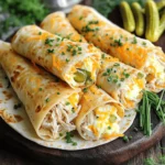 - 2 cups cooked chicken, shredded - 1/2 cup dill pickles, finely chopped - 1/2 cup ranch dressing - 4 large eggs - 1/4 cup milk - 1 cup shredded cheddar cheese - 4 large flour tortillas - 1/2 teaspoon garlic powder - 1/2 teaspoon onion powder - Salt and pepper to taste - Fresh chives, chopped (for garnish) The main ingredients bring the best flavors to our burritos. First, we use cooked chicken. You can use leftovers from dinner or rotisserie chicken for ease. Shredded chicken mixes well with the tangy dill pickles. You get a nice crunch and zest. The ranch dressing adds creaminess and ties everything together. Next, we add eggs for protein. They make the burritos filling and tasty. Mixing them with milk keeps them soft and fluffy. Garlic and onion powders give the eggs extra flavor. Don’t forget salt and pepper! They enhance all the other tastes. The additional ingredients round out the meal. Cheddar cheese melts beautifully, adding richness. Flour tortillas wrap it all up nicely. Chives make the dish look fresh and bright. You can find the complete recipe in the [Full Recipe] section. With these ingredients, your Pickle Ranch Chicken Breakfast Burritos will be a hit! To start, grab a medium mixing bowl. Combine 2 cups of shredded chicken, 1/2 cup of finely chopped dill pickles, and 1/2 cup of ranch dressing in the bowl. Stir this mixture well until the chicken is coated with the ranch. This flavorful filling is key to our burrito. Set it aside for later use. Next, we need to make our scrambled eggs. In a separate bowl, crack 4 large eggs. Add 1/4 cup of milk, 1/2 teaspoon of garlic powder, 1/2 teaspoon of onion powder, and some salt and pepper. Whisk everything until smooth. Heat a non-stick skillet over medium heat and gently pour the egg mixture into the hot skillet. Stir the eggs softly with a spatula until they are creamy and just set. Remove the skillet from heat once they look perfect. Now, let’s put the burritos together! Lay out 4 large flour tortillas on a clean surface. In the center of each tortilla, place a generous amount of the chicken and pickle mixture. Top this with a scoop of the fluffy scrambled eggs and a sprinkle of 1 cup of shredded cheddar cheese. To form the burritos, fold the sides of each tortilla inward, and then roll them up tightly from the bottom. Make sure the filling stays secure. Return the same skillet to medium heat. Place the rolled burritos seam-side down in the skillet. Cook them for 2-3 minutes on each side until they are golden brown and crispy. After cooking, let the burritos cool a bit before slicing them in half for easier serving. You can find the Full Recipe for more details! - Use low heat for creamy eggs. - Stir gently for fluffy texture. When making scrambled eggs, low heat is key. High heat can make eggs dry. Cooking slowly helps keep them soft and creamy. Stirring gently lets air in, making them light and fluffy. - Ensure an even fill to secure the burritos. - Tuck in sides to prevent spillage. Rolling burritos can be tricky, but practice makes perfect. Start with an even fill of chicken and eggs in the center. This helps secure the filling. Tuck in the sides before rolling. This way, you keep everything snug inside. - Use fresh chives for a pop of color. - Serve with extra pickles or hot sauce for added flavor. A great garnish makes your dish shine. Fresh chives add color and a mild flavor. Extra pickles bring crunch and tang. If you like spice, drizzle hot sauce on top. It adds a kick everyone will love. For the full recipe, check out the Pickle Ranch Chicken Breakfast Burritos. {{image_4}} You can switch the chicken for shredded turkey if you like. Turkey gives a nice flavor too. If you want a vegetarian option, use tofu instead. Tofu absorbs spices well and will keep your burrito filling tasty. Want to spice things up? Add diced jalapeños to the filling. They give a nice kick without being too hot. You can also change the cheese. Try pepper jack for a creamy heat or feta for a tangy twist. Both options will make your burritos even more delicious. Tortillas are not just for flour. You can use whole wheat or corn tortillas for a healthier choice. If you want color, try spinach or tomato-based tortillas. These will add a fun look to your dish. You can mix and match to find your favorite combination. For the full recipe, check out the complete guide. Refrigerate leftover burritos for up to 3 days. Place them in an airtight container. This keeps them fresh and tasty. When you are ready to eat, enjoy them cold or reheated. You can freeze uncooked burritos for up to 1 month. Wrap each burrito tightly in plastic wrap. Then place them in a freezer bag to prevent freezer burn. When you want to eat them, you can reheat them directly from the freezer or thaw them in the fridge overnight. To keep the texture nice, use an oven or skillet. For the oven, preheat it to 350°F (175°C). Place the burritos on a baking sheet and heat for about 15-20 minutes. For the skillet, warm it over medium heat. Cook the burritos for about 3-4 minutes on each side until they are hot and crispy. Yes, you can prepare and refrigerate the filling or entire burritos to save time. I often make the filling a day in advance. This lets the flavors meld together. You can store it in an airtight container. If you want to make the whole burrito, wrap them well in foil or plastic wrap before refrigerating. When you’re ready to eat, just heat them up in the skillet or microwave. Add hot sauce to the chicken mixture or include spicy pickles. I love using pickles with a kick for extra flavor. You can also mix in some diced jalapeños. This gives a nice heat that pairs well with the ranch dressing. Just remember to taste as you go. You want the spice to enhance, not overpower. Pair with fresh fruit, a side salad, or crispy potato wedges for a complete meal. I enjoy adding a fruit salad for a sweet touch. A simple green salad with a light dressing also works well. Crispy potato wedges bring a satisfying crunch. You can even sprinkle some extra chives on top for a fresh finish. If you like, serve with your favorite hot sauce for dipping. These Pickle Ranch Chicken Breakfast Burritos pack flavor in every bite. We combined shredded chicken, dill pickles, and ranch for a tasty filling. Scrambled eggs bring creaminess, while tips for soft eggs and proper rolling help achieve perfect burritos. You can even switch ingredients to fit your taste. Whether you pick turkey or a spicy twist, the options are endless. With proper storage, you can enjoy them later, too. Don't hesitate to try this fun, delicious recipe that makes mornings brighter!