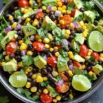 - 1 can (15 oz) black beans, thoroughly rinsed and drained - 1 cup sweet corn (use fresh, frozen, or canned) - 1 large red bell pepper, diced into bite-sized pieces - 1 ripe avocado, diced - 1/2 medium red onion, finely chopped for a milder flavor - 1 cup cherry tomatoes, halved for bursts of sweetness - 1/4 cup fresh cilantro, finely chopped for an aromatic touch The foundation of my zesty black bean salad lies in the fresh ingredients. Black beans serve as the protein-packed base. They add a creamy texture and earthy flavor. Sweet corn brings a pop of sweetness, balancing the dish. A red bell pepper adds crunch and color. Diced avocado gives a rich, buttery taste. Finely chopped red onion adds a mild bite, while halved cherry tomatoes provide juicy bursts. Finally, fresh cilantro adds a bright finish, tying all the flavors together. - 2 tablespoons freshly squeezed lime juice - 1 tablespoon high-quality olive oil - 1 teaspoon ground cumin for warmth - 1 teaspoon garlic powder for depth - Salt and freshly cracked black pepper to taste The dressing is key to making the salad come alive. Fresh lime juice adds a zesty kick. Olive oil brings richness and ties the salad together. Ground cumin adds a warm, earthy note. Garlic powder deepens the flavor profile. Finally, salt and black pepper enhance all the tastes, making each bite delightful. - Portion size and garnishes - Optional accompaniments For serving, I like to present the salad in a large, colorful bowl. This makes it inviting and fun. You can also portion it into individual cups for a neat look. Garnish with extra cilantro leaves and lime wedges for a fresh touch. This salad pairs well with grilled chicken or fish. It also makes a great filling for wraps or tacos. Enjoy the zesty flavors and vibrant colors! For the full recipe, check out the details above. To start, grab a big mixing bowl. Add the rinsed black beans, sweet corn, diced red bell pepper, diced avocado, finely chopped red onion, halved cherry tomatoes, and chopped cilantro. Mix them all together well. Make sure each ingredient spreads out. This ensures every bite is full of flavor. Next, take a small bowl. In it, whisk together the freshly squeezed lime juice, olive oil, ground cumin, garlic powder, and a good pinch of salt and black pepper. Keep whisking until the dressing is smooth and well mixed. This mixture will bring out the best in the salad. Now, drizzle the dressing over your salad mixture. Using a large spoon or spatula, gently toss everything together. You want each piece coated with that zesty dressing. After tossing, taste the salad. You can add more lime juice or salt if needed. Let the salad sit for 10-15 minutes at room temperature. This resting time helps all the flavors blend nicely before you serve it. Check out the Full Recipe to see all the details! To make your Zesty Black Bean Salad shine, adjust the seasoning to suit your taste. Start with a little salt and pepper, then taste. If it needs more, add gradually until it’s perfect. You can also squeeze in a splash of extra lime juice. This adds brightness and makes the flavors pop. Using canned ingredients can save you time. Canned black beans and corn are quick and easy. Just rinse and drain them well. If you prefer fresh, that’s great too! Prepping ingredients in advance can also help. Chop your veggies the day before. Store them in the fridge until you’re ready to mix. Serving style can make your salad more appealing. Use a large, colorful bowl to showcase the bright ingredients. You can also serve it in cups for individual portions. Garnish with extra cilantro leaves and lime wedges. This adds a fresh look and invites guests to enjoy your creation. For the full recipe, check the details above! {{image_4}} You can easily swap beans in this salad. Try pinto beans or kidney beans for a different taste. Each bean brings its own flavor and texture. Adding or substituting vegetables can change the salad’s vibe. Consider diced cucumber for crunch or chopped jalapeño for heat. Roasted red peppers can add a smoky note. Use what you like! This salad is vegan and gluten-free. It fits well into many diets. If you want more protein, add grilled chicken or shrimp. Both options pair great with the zesty flavors. You can also use tofu or tempeh for a plant-based protein boost. Both options add texture while keeping it healthy. Want to mix up the dressing? Try a simple vinaigrette with balsamic vinegar instead of lime juice. It adds a sweet tang. You could also use a creamy dressing, like ranch or avocado dressing. This change can make the salad richer and more filling. For a spicy kick, add some hot sauce to your dressing. Experiment to find your favorite combination! For the full recipe and more ideas, check the [Full Recipe]. Store Zesty Black Bean Salad in an airtight container. Glass containers work best, but plastic ones are fine too. Make sure everything is sealed tight. This keeps the flavors fresh. Keep the salad in the fridge for the best taste. To batch prepare, mix all ingredients except avocado. Add avocado just before serving. This keeps it from browning. You can store the salad for up to three days. After that, it may lose its crunch and flavor. You can freeze black bean salad, but I don’t recommend it. Freezing changes the texture of the ingredients. If you decide to freeze it, do so without avocado. To thaw, place the salad in the fridge overnight. This helps it retain some freshness. Yes, you can make this salad ahead of time. It tastes even better after resting. To prep, mix all the salad ingredients in a bowl. Keep the dressing separate until you're ready to serve. This keeps the salad fresh and crunchy. Store the salad in a sealed container in the fridge. It can last up to two days. Just remember to add the dressing just before serving. This salad pairs well with many dishes. Try serving it with grilled chicken or fish for a complete meal. You can also enjoy it with tacos or burritos for a fun twist. It works great as a side dish for barbecues. If you want a lighter meal, serve it with whole-grain pita bread. The flavors blend well with many cuisines. Yes, this salad is very healthy! Black beans are rich in protein and fiber, which help you feel full. They also support heart health and digestion. The fresh veggies add vitamins and minerals. Avocado provides healthy fats that are good for your skin. The lime juice boosts your vitamin C intake. Overall, this salad is a great choice for a nutritious meal. For the full recipe, check out the vibrant Zesty Black Bean Salad! This blog post covered the essentials for making a delicious black bean salad. We explored fresh ingredients, dressings, serving ideas, and tips for great flavor. You can customize it to fit your taste and dietary needs, too. Remember to store your salad properly for freshness. A well-made salad can be a healthy, tasty dish that fits into your meal plans. Enjoy your cooking and delight in each bite of your Zesty Black Bean Salad!