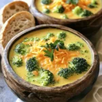 - 4 cups fresh broccoli florets - 1 cup carrots, diced - 1 medium onion, finely chopped - 3 cloves garlic, minced - 4 cups vegetable broth - 1 cup heavy cream - 2 cups sharp cheddar cheese, shredded - 1 tablespoon olive oil - 1 teaspoon salt - 1/2 teaspoon freshly ground black pepper - 1/2 teaspoon ground nutmeg (optional, for an aromatic touch) - 1/4 cup all-purpose flour (optional, for thickening) - Ground nutmeg adds a warm flavor. - All-purpose flour helps thicken the soup. - Fresh parsley gives a nice pop of color and freshness. When I gather these ingredients, I feel excited. Fresh broccoli brings bright color and nutrients. Carrots and onions add sweetness and depth. Garlic gives that perfect aroma. Vegetable broth serves as a great base. Heavy cream and cheddar cheese create a rich, creamy texture that comforts. The optional nutmeg adds warmth, while the flour thickens the soup to a delightful consistency. Finally, fresh parsley on top makes it look pretty and fresh. With these ingredients, you’re set for a cozy bowl of creamy broccoli cheddar soup. Start by heating olive oil in a large pot over medium heat. Add chopped onion and diced carrots. Stir them for about five minutes. Look for the onions to turn soft and see-through. This step is key. It brings out their sweet flavor. After five minutes, add minced garlic. Cook for one more minute. The garlic will smell great! Next, add the fresh broccoli florets to the pot. Pour in the vegetable broth. Turn up the heat until it boils. Once boiling, lower the heat and let it simmer. You want to cook it for about ten to fifteen minutes. The goal is fork-tender broccoli. To check, poke a floret with a fork. If it goes in easily, you're good! Now it's time to blend the soup. You can use an immersion blender right in the pot. This makes it simple. If you choose a countertop blender, be careful. Let the soup cool a bit first. Blend in small batches. Hot soup can splash, so take your time! Once blended, stir in the heavy cream and shredded cheddar cheese. Keep stirring until the cheese melts. This adds a rich, creamy feel. If you want it thicker, mix some flour with a little soup liquid first. Whisk it back into the pot for a smoother texture. Now, it’s time to season. Add salt and freshly ground black pepper. If you like, sprinkle in ground nutmeg. This adds a warm flavor. Let the soup simmer for another five minutes. This helps the flavors blend well together. Finally, ladle the creamy soup into rustic bowls. For a lovely touch, top with chopped parsley. You can also add more cheddar for a cheesy finish. Serve with a slice of crusty bread on the side. It makes for a fun dipping experience! To get a creamy and thick soup, start by blending it well. Use an immersion blender for a smooth finish. If you prefer, blend in batches with a countertop blender. Just let it cool a bit first. If you want it even thicker, mix a bit of flour with water to make a slurry. Stir this into the soup while it simmers. This helps create that rich mouthfeel we all love. To make your soup more exciting, try adding spices. A pinch of cayenne pepper gives a nice kick. You can also add a dash of lemon juice for brightness. If you love herbs, consider adding thyme or basil. Fresh herbs can add depth and freshness. Don't forget to taste as you go. Adjust the salt and pepper to your liking. To save time, prepare your veggies in advance. Chop the onions and carrots the night before. Store them in the fridge until you're ready to cook. When sautéing, keep the heat medium, so they cook evenly. Also, use pre-shredded cheese to cut down on prep time. This helps the cheese melt faster in your soup. Remember, cooking can be quick and fun! {{image_4}} If you want a vegetarian or vegan soup, you can make easy swaps. For cheese, try using nutritional yeast. It gives a cheesy flavor without dairy. For cream, coconut milk works great. It adds a nice richness. Just pick a plant-based broth to keep it vegan. These changes make the soup tasty for everyone. You can add proteins to make the soup heartier. Shredded chicken is a great choice. It pairs well with the cheese and broccoli. If you love bacon, add crispy bits for a smoky flavor. Just cook the bacon first, then add it to the pot. These additions boost the soup's taste and nutrition. Cheese makes this soup creamy and rich. While sharp cheddar is classic, other cheeses can change the flavor. Gouda adds a smoky taste, while Monterey Jack gives a mild creaminess. You can mix different cheeses to find your favorite blend. Experimenting with cheese will make your soup unique and delightful. To store leftover soup, let it cool first. Then, transfer it to an airtight container. You can keep it in the fridge for up to three days. When you're ready to enjoy it again, just reheat it on the stove or in the microwave. For freezing, use a freezer-safe container. Leave some space at the top, as the soup will expand when frozen. Creamy Broccoli Cheddar Soup keeps well in the freezer for up to three months. To reheat, thaw it in the fridge overnight. Warm it on low heat until it's hot throughout. Stir often to keep it smooth. Creamy Broccoli Cheddar Soup lasts about three days in the fridge. If you freeze it, it can last up to three months. Always check for signs of spoilage, like an off smell or unusual texture, before eating. Enjoy your delicious soup while it’s fresh! Yes, you can use frozen broccoli. Frozen broccoli is convenient and saves time. It’s often blanched before freezing, which helps preserve nutrients. However, it may have a softer texture after cooking. If you prefer crunchier broccoli, fresh is the way to go. This soup pairs well with many sides. Try serving it with crusty bread for dipping. A fresh garden salad adds nice crunch and color. Grilled cheese sandwiches also complement the rich flavors. These sides enhance the meal experience. You can thicken the soup using several methods. One option is to blend some of the broccoli to create a creamy base. Another method is to add mashed potatoes. Pureed beans or lentils can also work well for a thicker texture. Yes, this soup is great for meal prep. You can make it ahead of time and store it in the fridge. It keeps well for up to three days. Just reheat it on the stove or in the microwave. For longer storage, freeze portions in airtight containers. Definitely! You can use half-and-half for a lighter option. Coconut milk adds a nice flavor for dairy-free needs. Greek yogurt can also work, but add it after cooking to avoid curdling. Choose what fits your dietary preferences best. This blog post gave you all the details to make Creamy Broccoli Cheddar Soup. You learned about key ingredients, cooking steps, and tips for a great texture. We also covered variations and storage methods to keep your soup fresh. Remember, cooking should be fun and easy. Use fresh ingredients and experiment with flavors. Enjoy making this soup that warms the heart and fills the belly!
