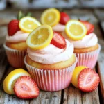 To make delicious strawberry lemonade cupcakes, gather the following items: - 1 ½ cups all-purpose flour - 1 cup granulated sugar - ½ cup unsalted butter, softened to room temperature - 2 large eggs - ½ cup buttermilk, at room temperature - ¼ cup freshly squeezed lemon juice (about 1 large lemon) - Zest of 1 large lemon - 1 teaspoon baking powder - ½ teaspoon baking soda - ¼ teaspoon salt - 1 cup fresh strawberries, pureed (about 6-8 strawberries) - 1 teaspoon vanilla extract - For the Frosting: - 1 cup powdered sugar - 4 oz cream cheese, softened to room temperature - 2 tablespoons milk, as needed for consistency - Fresh strawberries and lemon slices for garnish (optional) These ingredients combine to create a delightful treat. Each one plays a role in the final flavor and texture. The all-purpose flour gives structure, while the butter adds richness. The eggs help bind everything together. Buttermilk makes the cupcakes soft and moist. Fresh lemon juice and zest bring brightness, balancing the sweetness of the sugar. The strawberry puree adds a lovely color and flavor, making these cupcakes special. When it comes to frosting, the cream cheese adds a tangy note that pairs perfectly with the cupcakes. The powdered sugar sweetens it up nicely. Adjust the milk to get the right frosting texture for spreading or piping. These simple ingredients make a big impact, creating cupcakes that are fresh, fun, and full of flavor. First, you need to preheat your oven. Set it to 350°F (175°C). This is the perfect temperature for baking your cupcakes. Next, take a muffin tin and line it with cupcake liners. Make sure the liners fit well. This helps the cupcakes come out easily after baking. Start by creaming the butter and sugar. In a large bowl, mix ½ cup of softened butter and 1 cup of granulated sugar. Use an electric mixer on medium speed. Beat until the mixture is light and fluffy, about 3-4 minutes. Now, incorporate the eggs. Add 2 large eggs, one at a time. Mix well after adding each egg. This step helps to bind the batter. Next, mix in the wet ingredients. Pour in ½ cup of buttermilk, ¼ cup of fresh lemon juice, the zest of 1 lemon, and 1 teaspoon of vanilla extract. Mix on low speed until everything is just combined. In a separate bowl, whisk together the dry ingredients. Combine 1 ½ cups of all-purpose flour, 1 teaspoon of baking powder, ½ teaspoon of baking soda, and ¼ teaspoon of salt. Make sure these are evenly mixed. Gradually add the dry mix to the wet batter. Mix on low speed until just combined. Avoid overmixing; this keeps your cupcakes light. Now, fold in 1 cup of strawberry puree gently. This gives your batter a lovely pink color. Once mixed, fill the cupcake liners. Pour the batter into the tins, filling each about 2/3 full. This allows space for the cupcakes to rise. Finally, bake them. Place the muffin tin in the oven and bake for 18-20 minutes. Check their doneness with a toothpick. It should come out clean or with a few moist crumbs. When done, let the cupcakes cool in the pan for about 5 minutes. Then, transfer them to a wire rack to cool completely before frosting. To get the best cupcake texture, avoid overmixing your batter. When you combine your wet and dry ingredients, mix just until they are blended. Overmixing makes cupcakes tough. This is key for light and fluffy cupcakes. Ensure your oven is at the right temperature. Preheat it to 350°F (175°C) before baking. An oven that’s too hot or too cold can ruin your cupcakes. Use an oven thermometer to check the real temperature. For creamy frosting, use softened cream cheese and powdered sugar. Mix them until smooth. If the frosting is too thick, add milk in small amounts. This helps you get a nice, spreadable texture. When decorating, use a spatula or a piping bag. A piping bag gives a pretty look. Top with fresh strawberries or lemon slices to make them pop. Arrange the cupcakes on a nice platter to show off their beauty. You can add lemon zest for a stronger lemon flavor. Just mix in a bit more zest when you combine wet ingredients. This gives your cupcakes an extra zing. If you want to try alternate sweeteners, use honey or agave syrup. These can work well in place of sugar. Make sure to adjust the amount, as they are sweeter than regular sugar. {{image_4}} You can make these cupcakes even more fun by adding other fruits. Raspberries and blueberries work great with the strawberry lemonade mix. They add a burst of flavor and color. Just be sure to chop them small. This helps them mix well into the batter. If you need a gluten-free option, use gluten-free flour instead of all-purpose flour. Many brands offer good substitutes that work well in baking. This way, everyone can enjoy these tasty treats. While the cream cheese frosting is delightful, you can switch it up! Try a whipped cream frosting. It’s light and fluffy, perfect for summer. Just whip heavy cream with some sugar and vanilla until it holds peaks. Another delicious option is lemon buttercream. Mix softened butter with powdered sugar and fresh lemon juice. This will give you a bright, tangy flavor that pairs perfectly with your cupcakes. These cupcakes are perfect for any occasion. Pair them with a refreshing glass of lemonade or iced tea for a fun treat. The flavors complement each other well. They also make a great addition to birthday parties or summer picnics. Serve them on a nice platter with fresh strawberries and lemon slices. This adds a lovely touch and makes your table look inviting! To keep your strawberry lemonade cupcakes fresh, store them at room temperature. Place them in an airtight container. This helps maintain their soft texture and flavor. Avoid leaving them uncovered; they can dry out quickly. If you use frosting, be careful. Cream cheese frosting needs special care. Store frosted cupcakes in the fridge if you won't eat them right away. This keeps the frosting from spoiling. Just remember to let them sit at room temperature for a bit before serving. You can freeze your cupcakes for later enjoyment. First, let them cool completely. Then, wrap each cupcake in plastic wrap. This prevents freezer burn and keeps them fresh. Place the wrapped cupcakes in a freezer-safe bag or container. To thaw, simply take them out and leave them at room temperature. It usually takes a few hours. If you want to frost them after thawing, wait until they are fully thawed. This way, the frosting will stick better. Strawberry lemonade cupcakes stay fresh for about 3 to 4 days at room temperature. If stored in the fridge, they can last up to a week. Freezing extends their life to about 3 months. Just keep track of how long they have been stored. This ensures every bite is delicious and fresh! To check if your cupcakes are done, use a toothpick. Insert it into the center of a cupcake. If it comes out clean or with a few moist crumbs, they're ready. You can also look for a golden color on top and a springy texture when you lightly press on them. These signs show that the cupcakes are baked perfectly. Yes, you can make these cupcakes ahead of time. Bake them and let them cool completely. Store them in an airtight container at room temperature for up to two days. You can also freeze them for up to three months. Just wrap each cupcake in plastic wrap and place them in a freezer bag. When you're ready to serve, thaw them at room temperature. If you don’t have buttermilk, don’t worry! You can easily make a substitute. Mix one cup of milk with one tablespoon of vinegar or lemon juice. Let it sit for about five minutes. You can also use plain yogurt or sour cream. Just thin them with a little milk to get the right consistency. These options work well and keep your cupcakes moist and tasty. We covered all the key details for making delicious strawberry lemonade cupcakes. From gathering your ingredients to tips on baking and frosting, I shared everything needed for success. Remember to store your cupcakes well for the best taste. Experiment with variations and serving ideas to impress others. Enjoy the baking process and the sweet results. Happy baking!