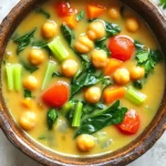 - 2 cans chickpeas, thoroughly drained and rinsed - 1 medium onion, finely diced - 3 cloves garlic, minced to a paste - 2 medium carrots, peeled and diced - 2 stalks celery, finely diced - 1 can diced tomatoes in juice - 4 cups rich vegetable broth - 1 teaspoon dried basil, preferably organic - 1 teaspoon dried oregano, crushed - 1 teaspoon red pepper flakes (adjust according to your heat preference) - Salt and freshly ground black pepper to taste - 1 cup creamy coconut milk or rich heavy cream - 2 cups fresh spinach leaves, washed and chopped - Juice of 1 fresh lemon, about 2 tablespoons - Fresh parsley, finely chopped for vibrant garnish Using these ingredients, you will create a warm and hearty soup. The chickpeas add protein and texture. The diced tomatoes bring acidity and brightness. The broth serves as the soup's base, making it rich and flavorful. The herbs and spices, like basil and oregano, provide depth. As for the creamy element, you can choose between coconut milk or heavy cream. Both add a rich texture, but coconut milk offers a dairy-free option. The fresh spinach and parsley add color and nutrients. Don't forget the lemon juice; it brightens the whole dish. This mix of flavors and textures makes the soup comforting and satisfying. You will love how easy it is to prepare with these simple ingredients. - Rinse and drain 2 cans of chickpeas. - Dice 1 medium onion. - Mince 3 cloves of garlic. - Peel and dice 2 medium carrots. - Finely dice 2 stalks of celery. - Combine all the prepared ingredients in the slow cooker. - Add 1 can of diced tomatoes with juice. - Pour in 4 cups of vegetable broth. - Sprinkle in 1 teaspoon of dried basil, 1 teaspoon of dried oregano, and 1 teaspoon of red pepper flakes. - Season with salt and black pepper to taste. - Mix everything well to combine the flavors. - Secure the lid on the slow cooker. - Set it to low heat for 6 to 8 hours or high heat for 3 to 4 hours. - About 30 minutes before serving, add 1 cup of coconut milk and 2 cups of chopped spinach. - Stir gently until the spinach wilts and the soup is creamy. - Finish by adding the juice of 1 fresh lemon. - Taste and adjust seasoning if needed. - Serve the soup warm, garnished with chopped parsley. To make this soup just right, adjust the spice levels. If you like heat, add more red pepper flakes. If you prefer mild, use less. Taste while cooking to find your perfect balance. You can choose between coconut milk and heavy cream. Coconut milk gives a rich, sweet taste. Heavy cream adds a smooth texture. Both work well, so pick what you like! To know when the soup is ready, check the veggies. They should be soft and tender. If you use low heat, let it cook for 6 to 8 hours. On high heat, cook for 3 to 4 hours. Different slow cookers have different settings. Some cook faster than others. Keep an eye on your soup and adjust the time if needed. Garnish your soup with fresh parsley for a pop of color. Just sprinkle it on top before serving. This makes the dish look inviting and fresh. Serve the soup with crusty bread. This adds a nice touch and makes the meal filling. You can also offer a sprinkle of red pepper flakes for those who want more spice. Enjoy! {{image_4}} You can add meat to this soup for extra flavor. Chicken or sausage works well. Simply dice the meat and add it to the slow cooker at the start. If you want plant-based options, try adding tofu. Cut the tofu into cubes and add it in the last hour of cooking. This way, it absorbs the soup's flavor but stays firm. Feel free to swap in other veggies based on what you have. Zucchini or bell peppers can add color and taste. You can also use seasonal veggies like squash in fall. Just chop them up and toss them in with the other ingredients. If you like heat, add more red pepper flakes. Start with a little, then taste. You can also add fresh jalapeños for a kick. For milder flavors, skip the red pepper flakes or use sweet paprika instead. Adjust it to suit your taste buds. To keep your soup fresh, store it in an airtight container. Place it in the fridge. It stays good for up to 4 days. For longer storage, freeze the soup. Use freezer-safe bags or containers. Make sure to leave some space for expansion. This soup can last up to 3 months in the freezer. When you’re ready to eat the soup, reheat it gently. The best method is on the stove. Pour it into a pot and warm it over low heat. Stir often to help it heat evenly. You can also use a microwave, but do it in short bursts. Stir after each burst to avoid hot spots. To prevent soup separation, add a splash of broth or water during reheating. This helps maintain the creamy texture. If the soup seems too thick, just add a little more broth. Enjoy your warm, comforting bowl of soup! You can store the soup in the fridge for up to 4 days. Make sure to keep it in an airtight container. This way, it stays fresh, and you can enjoy it later on. Yes, this recipe can easily be made vegan. Instead of using heavy cream, you can use coconut milk. For the broth, make sure to use vegetable broth. This keeps the soup creamy and delicious without any animal products. I recommend serving this soup with crusty bread. A fresh salad also pairs well. You could even add a dollop of vegan sour cream for extra creaminess. These sides make the meal hearty and satisfying. This blog post guided you through making Slow Cooker Creamy Tuscan Chickpea Soup. We covered the main ingredients and how to prepare them. You learned step-by-step instructions for cooking and tips to boost flavor. We also shared ways to customize the soup and best practices for storing leftovers. Try this simple recipe to warm your kitchen and your heart. Enjoy your cooking journey!
