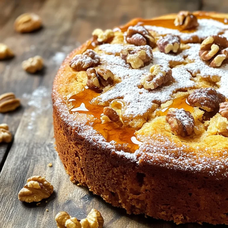 When making Maple Walnut Coffee Cake, having the right ingredients is key. Here’s what you need: - 2 cups all-purpose flour - 1 cup granulated sugar - 1/2 cup unsalted butter, softened - 1 cup pure maple syrup - 1/2 cup whole milk - 2 large eggs - 1 teaspoon pure vanilla extract - 1 tablespoon baking powder - 1/2 teaspoon baking soda - 1/4 teaspoon salt - 1 cup walnuts, chopped - 1/2 teaspoon ground cinnamon - Additional walnuts for topping Each ingredient plays a role. The flour gives structure, while the sugar adds sweetness. Butter adds richness, and maple syrup infuses a lovely flavor. Eggs keep the cake moist, and milk helps blend everything. Baking powder and soda help it rise, while salt balances flavors. Walnuts add a nice crunch and nutty taste. Using fresh, quality ingredients will make your cake taste amazing. Make sure your butter is softened for easy mixing. Also, walnuts taste best when chopped just before using. This keeps them fresh and flavorful. If you want to make it special, consider using organic maple syrup. It enhances the taste and is better for your health. Keep this list handy as you prepare. With these ingredients, you will create a delightful coffee cake that everyone will enjoy! - Preheat the oven to 350°F (175°C). - Grease the cake pan or line it with parchment paper. Start by preheating your oven. This ensures the cake bakes evenly. Greasing the pan helps the cake release easily later. - Combine butter and sugar in a mixing bowl. - Beat until light and fluffy. In a large bowl, mix the softened butter and sugar. Use a hand mixer to beat them together. This should take about 3-4 minutes. The mixture should be light and fluffy. - Add eggs one at a time, mixing well. - Incorporate vanilla extract and maple syrup. Now, add the eggs to the bowl. Add them one at a time. Mix well after each egg. Then, pour in the vanilla extract and maple syrup. Combine until the mixture is smooth. - Whisk together flour, baking powder, baking soda, salt, and cinnamon. In another bowl, whisk the flour, baking powder, baking soda, salt, and cinnamon. This helps to mix the dry ingredients evenly. - Gradually add dry ingredients to wet, alternating with milk. - Fold in chopped walnuts. Next, slowly add the dry mix to the wet mixture. Alternate this with the milk. Start and end with the dry mix. Mix gently to keep the cake tender. Now, fold in the chopped walnuts for crunch. - Pour batter into the pan and top with reserved walnuts. - Bake for 25-30 minutes. Pour the batter into your prepared pan. Use a spatula to spread it evenly. Then, top with a handful of reserved walnuts. Place the cake in the oven and bake for 25-30 minutes. A toothpick should come out clean when inserted in the center. This simple method gives you a delicious Maple Walnut Coffee Cake to enjoy! To make your cake tender, avoid overmixing the batter. Mix just until the ingredients combine. Overmixing can make your cake tough. Use room temperature ingredients, like butter and eggs. This helps them blend better and creates a smooth batter. Choose quality pure maple syrup for the best taste. This syrup adds a rich flavor that shines through. You can also consider adding maple extract. A small amount gives an extra boost of maple goodness. Dust your cooled cake with powdered sugar before serving. This adds a nice touch and makes it look fancy. Serve it warm with extra maple syrup on the side. You can also top it with whole walnuts for a crunchy finish. {{image_4}} You can add chopped fruits to your cake. Try incorporating apples or pears for a fresh taste. These fruits blend well with maple and walnuts. Dried fruits also work great. Adding cranberries gives a nice tartness. This adds depth to the cake's flavor. You can switch up the nuts. If you don’t have walnuts, use pecans or almonds instead. These nuts bring their unique flavors and textures. For a sweet twist, try adding chocolate chips. They melt into the cake, creating a rich taste that pairs well with maple. Making this cake gluten-free is easy. Just use gluten-free flour in place of all-purpose flour. This keeps the cake light and fluffy. If you want a dairy-free option, substitute whole milk with almond or oat milk. Both options work well and keep the cake moist. To keep your maple walnut coffee cake fresh, store it in an airtight container at room temperature. This keeps the cake moist and flavorful. If you want it to last longer, refrigerate it. The cool air helps preserve its taste for several days. You can freeze the coffee cake to enjoy later. First, let the cake cool completely. Then, wrap it tightly in plastic wrap. Place it in a freezer-safe bag or container. This keeps out air and prevents freezer burn. When you want to eat it, simply take it out of the freezer. Let it thaw in the fridge overnight for the best texture. If you’re in a hurry, you can thaw it at room temperature for a few hours. Enjoy your cake just as delicious as when it was fresh! To check if your cake is ready, use a toothpick. Insert it into the center of the cake. If it comes out clean or with a few moist crumbs, your cake is done. This method works well because it helps you avoid overbaking. You can use pancake syrup, but the flavor changes. Pancake syrup is sweeter and less rich than pure maple syrup. If you want that deep, warm flavor, stick with real maple syrup. It makes a big difference in your cake. At room temperature, the cake stays fresh for about three days. If you put it in the fridge, it lasts up to a week. Just be sure to keep it in an airtight container. This helps keep it moist and tasty. You have many tasty options for toppings. Try adding a simple icing made from powdered sugar and milk. Fresh fruits like strawberries or raspberries also work well. For a twist, drizzle extra maple syrup on top for added flavor. In this blog post, we explored how to make a delicious Maple Walnut Coffee Cake. We covered the key ingredients, detailed step-by-step instructions, and shared tips for perfecting the flavor and presentation. Remember, using quality ingredients is vital for the best taste. Feel free to experiment with fruits or nuts to make this recipe your own. Store it properly to enjoy it longer. Your baking journey can lead to tasty treats and joyful moments. Enjoy your cake!