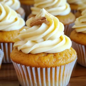 - 1 ½ cups all-purpose flour - 1 teaspoon baking powder - 1 teaspoon baking soda - ½ teaspoon salt - 1 teaspoon ground cinnamon - ½ teaspoon ground nutmeg - ½ teaspoon ground ginger - ½ cup granulated sugar - ½ cup packed brown sugar - ½ cup vegetable oil - 2 large eggs - 1 cup canned pumpkin puree - 1 teaspoon vanilla extract - 8 oz cream cheese, softened to room temperature - ½ cup powdered sugar - 1 tablespoon milk - 1 teaspoon vanilla extract (for the cream cheese frosting) These ingredients come together to create a warm, spiced flavor in your cupcakes. The all-purpose flour gives the right texture, while the baking powder and baking soda help them rise. Seasonal spices like cinnamon, nutmeg, and ginger bring the essence of fall into every bite. You will need both granulated and brown sugars for a lovely sweetness. The brown sugar adds depth and moisture. The liquid ingredients, including vegetable oil, eggs, and pumpkin puree, are key for richness and flavor. Don’t forget the vanilla extract for that extra hint of warmth. For the cream cheese frosting, you will use softened cream cheese and powdered sugar. This makes the frosting smooth and easy to spread. A touch of milk helps achieve the right consistency, along with more vanilla extract for flavor. Gather these ingredients, and you're ready to make a delightful batch of pumpkin cream cheese cupcakes! First, preheat your oven to 350°F (175°C). This helps the cupcakes bake evenly. Next, line a muffin tin with cupcake liners. This makes it easy to remove the cupcakes later. In a medium bowl, whisk together the all-purpose flour, baking powder, baking soda, salt, and spices like cinnamon, nutmeg, and ginger. Mixing these dry ingredients helps spread the flavors evenly in the batter. In a large mixing bowl, mix the granulated sugar, brown sugar, and vegetable oil. Beat them until well combined. Then add in the eggs one at a time. Mix well after each egg. Next, stir in the pumpkin puree and vanilla extract until the mixture is smooth and creamy. This step gives the cupcakes their rich flavor. Gradually fold the dry mixture into the wet ingredients. Use a spatula or wooden spoon for this. Mix gently until just combined. Make sure not to overmix, as this keeps the cupcakes light and fluffy. Use a spoon or cookie scoop to fill each cupcake liner about two-thirds full. This allows room for rising. Place the muffin tin in the oven and bake for 20-25 minutes. Check if they are done by inserting a toothpick in the center. If it comes out clean, they are ready. After baking, let them cool in the pan for 5 minutes before moving them to a wire rack. In a clean bowl, beat the softened cream cheese and powdered sugar. Mix until creamy and smooth. Add the milk and vanilla extract, mixing until well blended. Once the cupcakes are cool, frost them generously with the cream cheese frosting. This adds sweetness and richness to each bite. To make light and fluffy cupcakes, avoid overmixing the batter. Overmixing can lead to dense cupcakes. Mix only until you see no more dry flour. This keeps the air in the batter, which helps them rise. Using room temperature ingredients is also key. Cold eggs or pumpkin can shock the batter. Let your eggs and pumpkin sit out for about 30 minutes before mixing. This simple step can make a big difference in texture. To get the right sweetness and texture for your cream cheese frosting, add milk. Start with a tablespoon and mix well. If it seems too thick, add a bit more milk. This keeps the frosting creamy and smooth. When piping the frosting, use a steady hand. Hold the piping bag at a 90-degree angle. Apply even pressure as you swirl the frosting on each cupcake. Practice on a plate if you are new to this. It helps to get a feel for it. Garnishing your cupcakes can add flair. A light dusting of cinnamon on top makes them look special. You can also add small pieces of candied ginger for a zesty touch. Using decorative cupcake liners can elevate your presentation, too. Choose colorful or themed liners that match the season. This simple change can make your cupcakes pop at any gathering. {{image_4}} To make gluten-free cupcakes, you can use almond flour or a gluten-free blend. Both options work well and give a nice texture. You might need to add a binding agent like xanthan gum. This will help your cupcakes hold together. For a vegan version, replace the eggs with flaxseed meal or applesauce. Use 1 tablespoon of flaxseed mixed with 2.5 tablespoons of water for each egg. For the cream cheese frosting, opt for vegan cream cheese. Almond milk can replace regular milk in the frosting too. You can add a twist to your cupcakes by mixing in chocolate chips, nuts, or dried fruits. Chocolate chips add sweet richness, while nuts give a nice crunch. Dried fruits, like raisins or cranberries, add both sweetness and texture. These simple additions can elevate your cupcakes to a new level. To keep your pumpkin cream cheese cupcakes fresh, you have two main options: room temperature or refrigeration. If you plan to eat them within a few days, store them at room temperature. Just make sure to keep them in an airtight container or a cupcake dome. This will help prevent them from drying out. If you need to store them for a longer time, refrigerate them. The cool air will help maintain their texture and flavor. However, be cautious, as the cold can make the frosting firm. An airtight container is essential here too, to keep moisture away. You can freeze pumpkin cream cheese cupcakes both before and after frosting. To freeze them unfrosted, let the cupcakes cool completely. Then, wrap them tightly in plastic wrap and place them in a freezer bag. This protects them from freezer burn. To freeze frosted cupcakes, wait until the frosting has set. Then, use a similar wrapping method. Place a piece of parchment paper between the cupcakes to avoid sticking. When you're ready to enjoy them, thaw the cupcakes in the fridge overnight. For the best texture, avoid using the microwave. This will help keep them moist and fluffy. You can check the cupcakes with a toothpick. Insert it into the center. If it comes out clean, they are done. Cupcakes take about 20 to 25 minutes to bake. Keep an eye on them to avoid burning. Using pumpkin pie filling is not the best choice. It has added spices and sweeteners. This can change the taste and texture of your cupcakes. Stick to plain pumpkin puree for the best results. To transport frosted cupcakes, use a cupcake carrier. If you do not have one, place them in a sturdy box. Make sure they are not stacked. This keeps the frosting from getting messed up. These cupcakes can last for about 3 to 5 days. Store them in an airtight container. Keep them at room temperature for the best taste. If you refrigerate them, they may dry out. Yes, you can make these cupcakes ahead of time. Bake them a day before you need them. Store them in an airtight container. Frost them the day you plan to serve them for the best flavor. If you need a substitute for cream cheese, use mascarpone cheese. Greek yogurt can work too, but it may change the flavor. You can also try a dairy-free cream cheese if you want a vegan option. You can create delicious Pumpkin Cream Cheese Cupcakes with the right ingredients and steps. We covered everything from mixing and baking to frosting and storage. Remember to avoid overmixing the batter for light, fluffy cupcakes. Consider variations like gluten-free or vegan options for more choices. These cupcakes are perfect for any occasion. Enjoy making them and sharing with friends and family!
