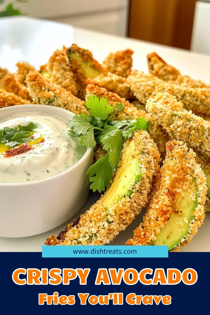 Looking for a delicious snack that’s both crispy and healthy? Try these Crispy Air Fryer Avocado Fries! This easy recipe uses ripe avocados, panko breadcrumbs, and a zesty chipotle dip that will leave your taste buds dancing. Perfect for a party or a savory treat at home - they’re sure to impress! Click to explore the full recipe and elevate your snacking game! #AirFryerRecipes #HealthySnacks #AvocadoFries #CrispyGoodness