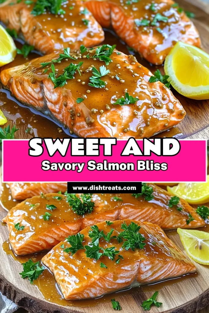 Get ready to enjoy a delicious Honey Mustard Glazed Salmon that’s easy to make and packed with flavor! This quick recipe combines sweet honey and zesty mustard for a mouthwatering glaze, perfect for a weeknight dinner. With simple ingredients and easy steps, you can impress family and friends in just 25 minutes. Click through to explore this delightful recipe and bring a touch of culinary magic to your table! #SalmonRecipe #HealthyEating #QuickDinner #EasyRecipes