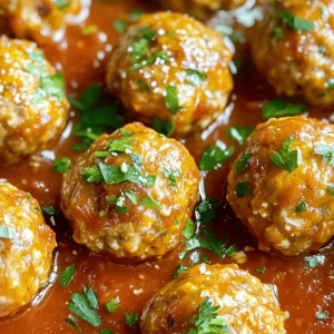 - 1 lb ground turkey - 1 cup canned pumpkin puree - 1/2 cup whole wheat breadcrumbs - 1/4 cup freshly grated Parmesan cheese - 2 cloves garlic, finely minced - 1 teaspoon dried oregano - 1 teaspoon ground cumin - 1 teaspoon onion powder - Salt, to taste - Freshly ground black pepper, to taste - 1 jar (24 oz) marinara sauce - Fresh parsley, finely chopped (for garnish) To make these slow cooker pumpkin turkey meatballs, you need some key ingredients. First, ground turkey gives the meatballs their protein base. It’s lean and keeps the dish healthy. Next, canned pumpkin puree adds moisture and a subtle sweetness. It also brings in the fall flavors we love. Whole wheat breadcrumbs work well to bind the meatballs together. For seasoning, freshly grated Parmesan cheese adds a savory touch. Garlic brings in great flavor, while oregano and cumin provide warmth. Onion powder enhances the mix, and you can add salt and pepper to your taste. Lastly, marinara sauce is essential for cooking the meatballs. It gives a rich and tangy flavor. Fresh parsley adds a pop of color and freshness when you serve. Each of these ingredients plays a big role in making this dish a delightful treat. In a large mixing bowl, start by adding the ground turkey and canned pumpkin puree. Next, add the whole wheat breadcrumbs, freshly grated Parmesan cheese, and the beaten egg. Then, toss in the minced garlic, dried oregano, ground cumin, onion powder, and a good pinch of salt and pepper. To mix the ingredients, use your hands or a fork. Make sure to blend everything well until it holds together. This step is key for tasty meatballs. You want the mixture to be smooth and even. Now, it’s time to shape the meatballs. Take a small amount of the mixture and roll it between your palms. Aim for about 1.5 inches in diameter. You should get around 12 to 16 meatballs from this recipe. To help with cooking, try to make your meatballs the same size. This way, they will cook evenly. If you want to be extra careful, use a scoop to help measure each meatball. Before placing your meatballs in the slow cooker, spray the inside with non-stick cooking spray. This makes cleanup easier later. Arrange the meatballs in a single layer. This helps them cook well and keeps them from sticking together. Next, pour the marinara sauce over the meatballs. Make sure they are covered but still visible. Cover your slow cooker with the lid. Set it to cook on low for 6 to 7 hours or on high for 3 to 4 hours. The meatballs should reach an internal temperature of 165°F. Once done, gently stir the meatballs in the sauce. This lets the flavors mix nicely. Then, serve them on a platter and add some chopped fresh parsley for a pretty touch. To keep your meatballs moist, use a mix of turkey and pumpkin. The pumpkin adds moisture. Avoid over-mixing. It can make them tough. Add a splash of milk if the mix feels dry. To boost flavor, try fresh herbs like basil or thyme. A dash of hot sauce also adds a nice kick. If your meatballs fall apart, check the binder. Make sure you use enough breadcrumbs and egg. If they still crumble, try chilling the mixture before forming. This helps them hold shape better. Cooking times matter too. For a firmer meatball, cook on high for 3 hours. If you prefer softer ones, go low for 7 hours. Pair these meatballs with whole grain pasta or a fresh salad. Garlic bread also makes a great side. For leftovers, try making a meatball sub. Just place meatballs in a toasted bun with marinara and cheese. Another idea is to mix them into soup for a cozy meal. {{image_4}} You can easily swap the ground turkey for other proteins. Ground beef or chicken works well. For a vegetarian option, try using lentils or chickpeas. They give a nice texture. Changing herbs and spices can also make a big difference. If you like heat, add red pepper flakes. For freshness, try basil or thyme. Each swap adds new flavor to your meatballs. While marinara is classic, feel free to explore other sauces. Pesto offers a rich, herbal taste. Barbecue sauce gives a sweet and tangy kick. Both options pair well with pumpkin meatballs. You can also serve the meatballs without sauce. Try them on a bed of rice or in a salad. This way, you highlight the flavors of the meatballs themselves. If you need gluten-free options, use gluten-free breadcrumbs. Almond flour is another great choice. It keeps the meatballs moist and tasty. For low-carb diets, skip the breadcrumbs altogether. You can add finely chopped vegetables like zucchini instead. This keeps the meatballs light and healthy. To keep your slow cooker pumpkin turkey meatballs fresh, follow these steps: - Refrigeration: Place leftovers in an airtight container. This helps keep them moist. - Consumption Timeline: Eat them within three to four days for the best taste. Freezing is a great option if you want to save some meatballs for later. Here’s how: - Freezing Effectively: Lay the meatballs on a baking sheet. Freeze them for about two hours. Then, transfer them to a freezer bag. This helps keep their shape. - Thawing Instructions: When you're ready to eat, thaw them in the fridge overnight. This is the best way to keep them juicy. Reheating properly makes all the difference in taste and texture. Here are the best methods: - Best Methods: The oven is great for reheating. Preheat it to 350°F. Place the meatballs in a dish. Cover them with foil for even heating. - Microwave vs. Oven: The microwave is faster but may dry them out. If you use the microwave, heat them in short bursts. Check often to avoid overcooking. Yes, you can make these meatballs ahead of time. You can prepare them, shape them, and refrigerate them for up to one day. Just cook them when you are ready. This gives you a quick option for busy days. To check if the meatballs are cooked, use a meat thermometer. The internal temperature should reach 165°F. If you don’t have a thermometer, you can cut one open. The inside should be no longer pink. These meatballs pair well with many sides. You can serve them with pasta, rice, or a salad. They also work great in a sub sandwich, topped with cheese. Adding a side of roasted veggies can add color and nutrition. Yes, this recipe is perfect for meal prep. You can make a big batch and divide it into portions. Store them in the fridge for quick meals throughout the week. They also freeze well for future use. Absolutely! You can add finely chopped veggies like spinach, bell peppers, or onions. Just make sure to chop them small so they mix well. This adds nutrition and flavor to your meatballs. This article covered how to make slow cooker pumpkin turkey meatballs. We discussed main ingredients like ground turkey and pumpkin puree. We also explored techniques for mixing and cooking. The tips help ensure perfect meatballs every time. You learned about variations and storage methods to keep leftovers fresh. Finally, I answered common questions to make it easy for you. I hope you feel ready to create this tasty dish. Enjoy your cooking adventure!
