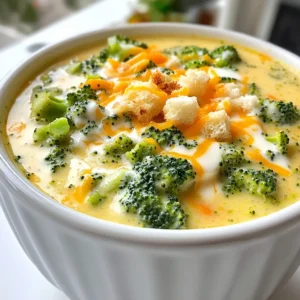 - 4 cups fresh broccoli florets, chopped into bite-sized pieces - 1 medium onion, finely chopped - 2 cloves garlic, minced - 3 medium carrots, peeled and diced - 4 cups vegetable broth (homemade or store-bought) - 1 cup heavy cream - 2 cups shredded sharp cheddar cheese (preferably aged for a stronger flavor) - 1 teaspoon Dijon mustard - Salt and pepper to taste - 1 tablespoon olive oil - 1/4 teaspoon freshly grated nutmeg (optional) - Croutons, for garnish (optional) Fresh broccoli florets are the star of this soup. Their bright green color adds life. You want them chopped into bite-sized pieces, so they cook evenly. The onion, garlic, and carrots add great flavor. Finely chop the onion and mince the garlic. The carrots should be diced to match the broccoli size. For the broth, you can use store-bought or homemade vegetable broth. This forms the soup's base and adds depth. Heavy cream makes the soup rich. Use full-fat cream for the best texture. The sharp cheddar cheese gives that classic flavor. I recommend aged cheddar for a stronger taste. Dijon mustard adds a slight zing. Season with salt and pepper to bring out the flavors. Nutmeg is optional but adds warmth. Finally, croutons can garnish the soup for crunch. First, we need to sauté the onion and garlic. Heat olive oil in the slow cooker on sauté mode. Add the finely chopped onion and cook for about 3 to 4 minutes. Stir often until the onion turns soft and translucent. This is key for flavor. When the onion is translucent, it means it has released its sweet flavors. Then, add the minced garlic and cook for another minute. The aroma will be amazing! Next, we add the vegetables. Toss in the broccoli florets and diced carrots. Stir everything well to make sure the veggies mix evenly. This step helps ensure each bite has a little bit of everything in it. It makes the soup colorful and nutritious! Now it’s time to cook the soup. Pour in the vegetable broth and add Dijon mustard. Season with salt and pepper. If you like, grate in some nutmeg for extra flavor. Put the lid on the slow cooker. Cook on low for 4 to 5 hours or high for 2 to 3 hours. You’ll know it’s done when the veggies are tender and fork-friendly. When the soup is ready, it’s time to blend. If you have an immersion blender, use it to blend the soup right in the pot. If not, carefully transfer the soup in batches to a standard blender. To avoid splatters, fill the blender halfway and hold a kitchen towel over the lid. Blend until smooth! For the final touches, stir in the heavy cream and the shredded cheddar cheese. Mix until the cheese melts and the soup is super creamy. Taste the soup and adjust the seasoning as needed. Add more salt or pepper to make it just right. This step makes sure your soup is delicious and full of flavor! Using the sauté mode on your slow cooker helps build great flavor. When you sauté the onions and garlic, they release their oils. This makes the soup taste rich and deep. Cook the onions until they are soft and clear. This step takes about 3-4 minutes. Keep stirring to avoid burning. You can also add a pinch of salt to draw out moisture from the onions. This helps them cook evenly and enhances their sweet flavor. The right cheese makes all the difference. I prefer using aged sharp cheddar for its bold taste. It melts beautifully into the soup, giving it a rich texture. For creaminess, heavy cream is the way to go. When blending, make sure to mix until smooth. If the soup seems too thick, add a little broth or water. This will give you the perfect consistency. Serve your soup hot in warm bowls to keep it cozy. Add crunchy croutons for texture and a sprinkle of extra cheese on top. This not only looks great but also adds flavor. A light drizzle of olive oil can elevate the dish even more. You can also pair it with a slice of crusty bread for a full meal. Enjoy your delicious creation! {{image_4}} To make a lighter version of this soup, try using low-fat cream instead of heavy cream. This swap cuts calories while keeping the soup creamy. You can also add more vegetables. Spinach, kale, or cauliflower can boost nutrition. These extra veggies will give your soup more color and flavor. Want to spice things up? Experiment with herbs like thyme or oregano. They add depth to the soup without extra calories. You could also add proteins. Cooked chicken or beans will turn this soup into a heartier meal. Just mix them in when you blend the soup for a tasty twist. If you prefer a vegan option, swap the heavy cream for plant-based cream. Cashew cream or coconut milk works great! For the cheese, look for vegan cheese alternatives. Nutritional yeast is an excellent choice for a cheesy flavor without dairy. This way, everyone can enjoy a bowl of creamy goodness. To store leftovers, let the soup cool first. Then, transfer it to an airtight container. Make sure to seal it well to prevent spills. You can store it in the fridge for up to 3-4 days. This way, you can enjoy it again without losing flavor. For freezing, use a freezer-safe container. Leave some space at the top, as soup expands when it freezes. It’s best to freeze it in single servings for easy use later. When you're ready to eat, thaw the soup in the fridge overnight. Reheat it slowly on the stove or in the microwave. Stir well to keep it creamy and smooth. You can keep this soup in the fridge for about 3 to 5 days. Store it in a sealed container. Make sure it cools down first. This way, you keep it fresh and safe to eat. I love reheating it. The flavors deepen over time. Yes, you can use frozen broccoli. It will work fine but may change the texture. Frozen broccoli tends to be softer. Fresh broccoli has a nice crunch that adds to the soup. If you want a strong flavor, fresh is better. This soup pairs well with many sides. I suggest a crusty bread or a simple salad. A grilled cheese sandwich is also a classic match. You can add croutons on top for a bit of crunch too. They add a fun texture to every spoonful. You can omit the cream for a lighter version. Use low-fat milk or a plant-based milk instead. This keeps the soup creamy while cutting calories. You can also add more broth for a thinner soup. It still tastes great without the heavy cream. This blog post covered how to make a delicious broccoli cheddar soup. We explored the key ingredients, step-by-step instructions, and helpful tips for the best results. I shared variations to suit different diets and preferences, plus storage advice for leftovers. With a little practice, you can create a creamy, flavorful soup. Remember to adjust ingredients based on your taste. Enjoy making this comforting dish for your next meal!
