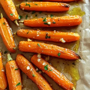 - 1 lb baby carrots - 3 tablespoons honey - 2 tablespoons olive oil - 4 garlic cloves, finely minced - 1 teaspoon fresh thyme leaves (or ½ teaspoon dried thyme) - Salt and freshly ground black pepper, to taste - 1 tablespoon balsamic vinegar (optional) - Fresh parsley, chopped (optional) To make honey garlic roasted carrots, you need a few simple items. First, gather 1 pound of baby carrots. If you can't find baby carrots, regular carrots are fine. Just cut them into sticks that are the same size. Next, grab some honey. You will need three tablespoons for sweetness. Olive oil is next, and you will need two tablespoons. It helps the carrots roast nicely. Now, for flavor, you need four cloves of garlic. Mince them finely for the best taste. Then, you need thyme. One teaspoon of fresh thyme works great, but dried thyme is fine too. Use half a teaspoon if you go that route. Don't forget about salt and pepper. Use them to taste. If you want a touch of tang, add a tablespoon of balsamic vinegar. Lastly, you can chop some fresh parsley for garnish if you like. With these ingredients, you can create a warm, sweet, and savory dish. Each ingredient plays a role in making the carrots taste amazing. Enjoy gathering these items before you start cooking! First, set your oven to 400°F (200°C). This temperature helps caramelize the carrots well. Next, line a baking sheet with parchment paper. This step makes cleanup easy and keeps the carrots from sticking. In a medium bowl, mix together honey, olive oil, minced garlic, thyme, salt, and pepper. Use a whisk to blend them well. If you want a tangy kick, add balsamic vinegar to this mix. The vinegar really brightens the flavor. Take your baby carrots and place them in the bowl with the honey garlic mixture. Gently toss the carrots to ensure they are all covered. This step is key for great flavor. Make sure there is space between each carrot on the baking sheet. This allows them to roast evenly. Roast the carrots in your preheated oven for 25-30 minutes. Halfway through cooking, stir the carrots. This helps them caramelize uniformly and become tender. You want them to have nice, browned edges when they are done. To make honey garlic roasted carrots great, balance honey and garlic. Use equal parts honey and garlic for a sweet and savory mix. You can adjust this based on your taste. If you like more sweetness, add more honey. If you want a stronger garlic flavor, increase the garlic. Thyme adds a nice touch. You can use fresh thyme or dried thyme. If you prefer a milder taste, use less thyme. Roasting time is key for perfect carrots. Cook them at 400°F for 25-30 minutes. Stir halfway through to help them brown evenly. Look for tender carrots with caramelized edges. They should be soft but not mushy. A fork should easily pierce them, showing they’re ready to serve. Garnish your dish with fresh parsley for a pop of color. Chopped parsley also adds freshness and flavor. When serving, place the carrots on a nice plate. Pair them with roasted chicken or fish for a complete meal. Enjoy the vibrant colors and flavors! {{image_4}} If you want a twist, try using maple syrup or agave nectar instead of honey. Both options bring a sweet taste but in their own way. Maple syrup adds a nice woodsy flavor, while agave nectar is lighter. You can use the same amount as honey. Just switch it out in your recipe, and you’ll have a new flavor profile. You can also mix in different herbs and spices. Rosemary or oregano works great with honey garlic flavors. Just chop them finely and add them to your honey-garlic mixture. If you like some heat, add red pepper flakes. Start with a pinch, then taste to see if you want more. It gives the dish a nice kick without overpowering the sweetness. You can use regular carrots cut into sticks if you can't find baby carrots. Just make sure to cut them evenly for the best cooking. Other veggies that pair well include parsnips and sweet potatoes. These veggies also soak up the honey and garlic flavors, making them just as tasty. You can mix and match for a colorful and flavorful dish. To store leftover roasted carrots, let them cool first. Place them in an airtight container. Store them in the fridge for up to three days. This keeps them fresh and tasty. Avoid adding the parsley until you serve them again. This helps keep the color bright. When reheating, use the oven for best results. Preheat your oven to 350°F (175°C). Spread the carrots on a baking sheet. Heat for about 10-15 minutes. This method keeps them crisp. Stir them halfway through to heat evenly. You can also use a microwave. Just heat in short bursts. Check often to avoid sogginess. You can freeze honey garlic roasted carrots. Start by letting them cool completely. Place them in a freezer-safe bag. Remove as much air as possible. They will last for up to three months in the freezer. To thaw, place them in the fridge overnight. Reheat them in the oven or microwave. This method helps keep their flavor and texture. You can pair these carrots with many main courses. Here are some great options: - Grilled chicken or steak - Baked salmon or fish - Quinoa or rice dishes - Vegetable stir-fries - Tofu or chickpea salads These carrots add a sweet touch to any meal. They work well with both meat and vegetarian dishes. Yes, you can easily make this dish vegan. Simply use maple syrup instead of honey. Maple syrup provides a sweet flavor without any animal products. You can also try agave nectar as another option. Both work great in this recipe. Roasted carrots can last about 3 to 5 days in the fridge. Store them in an airtight container. Check for any signs of spoilage, like a slimy texture or bad smell. If they look and smell good, they are still safe to eat. Yes, you can prep these carrots ahead of time. Cut and coat the carrots, then store them in the fridge for up to a day. When you are ready, just roast them as the recipe says. This saves time and makes meal prep easier. This blog post covered how to make tasty honey garlic roasted carrots. You learned about key ingredients and step-by-step instructions to roast them perfectly. We also shared tips for flavor, caramelization, and presentation. Plus, we explored recipe variations and storage methods. Roasting carrots can be simple yet delicious. You can adapt this recipe to suit your taste. Enjoy your cooking journey and impress others with your savory dish!