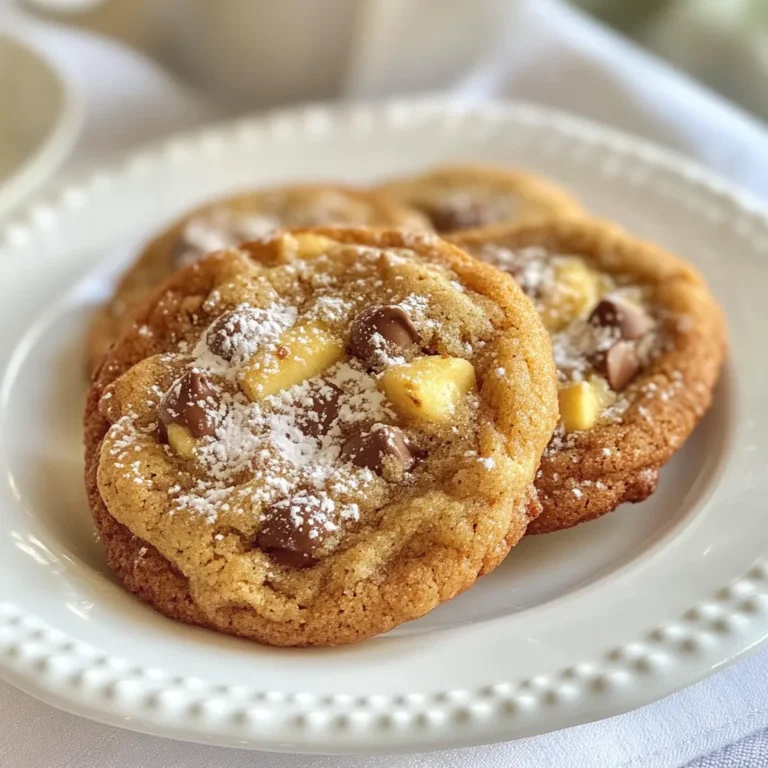 - 2 ripe bananas, thoroughly mashed - 1/2 cup unsalted butter, softened to room temperature - 1/2 cup packed brown sugar - 1/4 cup granulated sugar - 1 large egg, at room temperature - 1 teaspoon pure vanilla extract - 1 cup all-purpose flour - 1/2 teaspoon baking soda - 1/4 teaspoon fine sea salt - 1/2 cup semi-sweet chocolate chips - 1/2 cup chopped walnuts (optional) To make chocolate chip banana bread cookies, you need fresh, ripe bananas. The riper the bananas, the sweeter your cookies will be. You want them to be soft and brown. Next, you need butter. Unsalted butter works best. It should be soft to mix easily. You will also need both brown and granulated sugar. Brown sugar adds moisture and a rich flavor. Granulated sugar helps with the cookies' texture. A large egg is essential too. Use one that is at room temperature for better mixing. Don't forget vanilla extract. It gives a lovely aroma and taste. For the dry ingredients, you need all-purpose flour, baking soda, and sea salt. The flour makes the dough strong, while baking soda helps it rise. Sea salt is key for flavor. Finally, we have the stars of our cookies—semi-sweet chocolate chips. They add sweetness and gooeyness. If you like a crunch, add chopped walnuts. They are optional but delicious! These ingredients come together to create a delightful treat everyone will love. {{ingredient_image_2}} Start by preheating your oven to 350°F (175°C). This ensures even baking. Next, prepare your baking sheet. Line it with parchment paper. This will help the cookies not stick. In a large bowl, add the softened butter, brown sugar, and granulated sugar. Mix these together until light and fluffy. This step gives your cookies a great texture. It takes about 2-3 minutes. Now, add the mashed bananas, egg, and vanilla extract to the bowl. Blend everything until smooth. Proper mixing is key for a uniform taste. You want all flavors to shine in every bite. In a separate bowl, whisk together the flour, baking soda, and sea salt. This will help the leavening agent spread evenly. Gradually add this dry mix to the wet ingredients. Stir gently until just combined. Don't overmix; this keeps your cookies tender. Carefully fold in the chocolate chips and walnuts, if you choose to use them. Make sure they are spread evenly in the dough. This ensures every cookie has a delicious bite of chocolate. Using a tablespoon, scoop dough onto your prepared baking sheet. Space the dough balls about 2 inches apart. This allows them to spread while baking. Bake them for 10-12 minutes. Look for golden edges and soft centers. Once baked, remove the cookies from the oven. Let them cool on the baking sheet for about 5 minutes. After that, transfer them to a wire rack to cool completely. This will help them firm up. Different ovens may need slight changes in baking time. If your oven runs hot, check the cookies a minute or two early. The edges should turn golden brown, while the centers remain soft. If your oven runs cool, add an extra minute or two. Always trust your eyes and nose. Mixing is key to the cookie's texture. Overmixing can make them tough. Once you add the dry ingredients, stir just until combined. A few lumps are okay! This keeps your cookies light and chewy. Remember, less is more when it comes to mixing. Presentation matters. Arrange the cookies on a colorful plate for a fun look. A light dusting of powdered sugar adds sweetness and charm. For a yummy treat, serve with a scoop of vanilla ice cream. The warm cookie and cold ice cream create a delightful contrast. Enjoy! Pro Tips Use Overripe Bananas: The riper the bananas, the sweeter and more flavorful your cookies will be. Look for bananas with lots of brown spots for the best results. Chill the Dough: For even better cookies, chill the dough in the refrigerator for 30 minutes before baking. This helps prevent spreading and enhances the flavors. Experiment with Add-ins: Feel free to customize your cookies by adding other mix-ins such as dried fruits, coconut flakes, or different types of nuts for added texture and flavor. Store Properly: Keep your cookies in an airtight container at room temperature for up to a week, or freeze them for longer storage. They can be enjoyed later with just a few seconds in the microwave! {{image_4}} You can change the chocolate type in these cookies. Try using dark or white chocolate chips for a new taste. Walnuts add a nice crunch, but you can swap them for pecans or almonds. Dried fruits like raisins or cranberries add sweetness, too. For a fun twist, try adding spices like ginger or cardamom. These flavors will give your cookies a unique touch. To make these cookies healthier, consider using whole wheat flour instead of all-purpose flour. This swap adds fiber and nutrients. You can also lower the sugar by using honey or maple syrup. For a vegan version, replace the egg with a flax egg or applesauce. Use coconut oil instead of butter for a healthier fat option. These changes keep the cookies tasty while making them better for you. You can boost flavors by adding spices. Cinnamon or nutmeg makes the cookies warm and cozy. A splash of almond or coconut extract can change the whole flavor profile. If you want a more tropical taste, consider adding shredded coconut. These enhancements let you customize your cookies to your liking. Everyone will love the added depth of flavor! To keep your chocolate chip banana bread cookies fresh, use airtight containers. A good option is a plastic or glass container with a tight lid. Store them at room temperature for the best taste. Avoid placing them in the fridge, as that can dry them out. You can freeze these cookies in two ways. For uncooked dough, scoop the dough into balls and place them on a baking sheet. Freeze until firm, then transfer to a freezer bag. For baked cookies, let them cool first. Then, place them in an airtight container or bag. To thaw, take the cookies out and let them sit at room temperature for about 30 minutes. For dough, you can bake straight from the freezer. Just add a couple of extra minutes to the baking time. Watch for signs of spoilage. If cookies become hard or have an off smell, it’s time to toss them. Properly stored, these cookies last about a week at room temperature. If you freeze them, they can last up to three months. Enjoy your delightful treats! Yes, you can use overripe bananas. They add more sweetness and flavor. Overripe bananas have a softer texture. This makes them easy to mash. The natural sugars in these bananas enhance the taste. Just be sure they are not moldy. They should smell sweet and fruity. To stop cookies from spreading too much, chill the dough first. This helps keep their shape during baking. Use the right ratio of flour to wet ingredients. If the dough is too wet, add a bit more flour. Make sure your oven is preheated properly. Baking on parchment paper also helps keep them in shape. You can use many things instead of chocolate chips. Try chopped nuts, dried fruits, or white chocolate. If you want a twist, use peanut butter chips or butterscotch chips. Each option will give a new flavor to your cookies. Choose what you love or what you have at home. To make gluten-free cookies, swap regular flour for gluten-free flour. You can use almond flour or a gluten-free blend. Just be sure to check that your baking soda is also gluten-free. Sometimes, adding a bit of xanthan gum helps with texture. Follow the rest of the recipe as usual. Your cookies will still be tasty! This blog post covers how to make delicious banana chocolate chip cookies. We went through the needed ingredients, easy steps to bake, and tips to perfect your cookies. Remember to not overmix for the best texture. You can also explore fun variations, from different chocolates to healthier options. Store your cookies right and enjoy them fresh. With these ideas and tips, you’ll be a cookie expert in no time. Enjoy every bite of your homemade treats!