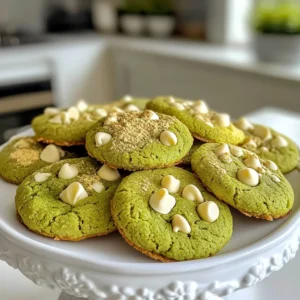 - 2 cups all-purpose flour - 1 tablespoon matcha green tea powder - 1 teaspoon baking soda - ½ teaspoon salt - ½ cup unsalted butter, softened - ¾ cup packed brown sugar - ½ cup granulated sugar - 1 large egg - 1 teaspoon pure vanilla extract - 1 cup white chocolate chips - ¼ cup chopped macadamia nuts (optional) I love that this recipe is simple and quick. You can find all the ingredients at your local store. Let’s start with the main star, matcha green tea powder. This gives our cookies a bright green color and unique taste. Next, we have all-purpose flour, which helps bind everything together. The baking soda and salt balance the flavors, making each bite delicious. I always use unsalted butter for better control over the saltiness in my cookies. The sugars add sweetness and help create a soft texture. Don’t skip the egg; it adds richness and helps the cookies rise. Vanilla extract is a must for that warm flavor. Finally, the white chocolate chips add creaminess. If you want a nutty crunch, toss in some chopped macadamia nuts. They pair well with the matcha flavor. Gather these ingredients, and you are ready to bake! {{ingredient_image_2}} Start by preheating your oven to 350°F (175°C). This step is key for even baking. Line two baking sheets with parchment paper. This helps prevent sticking and makes cleanup easy. In a medium bowl, whisk together the all-purpose flour, matcha green tea powder, baking soda, and salt. Mixing these dry ingredients well ensures the matcha flavor spreads evenly. Set this bowl aside for later. In a large mixing bowl, cream the softened unsalted butter, packed brown sugar, and granulated sugar. Use an electric mixer or a whisk for this. Beat until the mixture is light and fluffy, about 2-3 minutes. This process helps create a nice texture. Next, add in the large egg and pure vanilla extract. Beat the mixture on low speed until the egg is fully mixed in and the mixture is smooth. This adds richness and flavor. Now, gradually add the dry mixture to the wet mixture. Stir gently until just combined. Avoid overmixing, as it can make the cookies tough. Finally, fold in the white chocolate chips and chopped macadamia nuts if you want a nutty crunch. This adds sweetness and texture. Use a tablespoon or a cookie scoop to portion out the dough. Place each scoop on the baking sheets, leaving about 2 inches of space between them. This space allows the cookies to spread as they bake. Pop the baking sheets into your preheated oven. Bake the cookies for 10-12 minutes, or until the edges turn lightly golden. The centers may look soft, but don’t worry; they will firm up as they cool. After baking, take the cookies out of the oven. Let them sit on the baking sheets for 5 minutes. This helps them set. Then, transfer the cookies to wire racks to cool completely. Enjoy the delightful aroma as they cool! To get the best cookie texture, start with soft butter. It helps mix well with sugars. Cream the butter and sugars for 2-3 minutes. This makes a light, fluffy base. Use a mix of brown and white sugar. Brown sugar adds moisture, while white sugar gives crispness. Bake them until the edges are just golden. The centers can be soft. They will firm up as they cool. Mixing too much can make cookies tough. When you combine the wet and dry ingredients, stir gently. Just mix until you see no flour. You want to keep the dough soft and airy. If you add chocolate chips and nuts, fold them in lightly. This keeps the cookie texture perfect. For a great look, stack the cookies on a nice plate. Dust them lightly with extra matcha powder. This adds color and shows off the matcha flavor. Pair the cookies with green tea. It enhances the taste and gives a lovely contrast. Enjoy sharing these treats with friends and family! Pro Tips Use High-Quality Matcha: For the best flavor and vibrant color, use a high-quality culinary matcha powder. This will enhance the overall taste of your cookies. Room Temperature Ingredients: Make sure your butter and egg are at room temperature. This helps create a smoother dough and better texture in your cookies. Chill the Dough: If you have time, chill the cookie dough for about 30 minutes before baking. This helps prevent spreading and results in thicker cookies. Experiment with Add-Ins: Feel free to customize your cookies by adding different mix-ins like nuts, dried fruits, or even a sprinkle of sea salt on top for added flavor. {{image_4}} You can change the flavor of your Matcha White Chocolate Cookies by adding nuts or fruits. Macadamia nuts work well for a creamy crunch. You can also try walnuts or pecans for a different taste. If you want some fruity notes, add dried cranberries or cherries. These fruits pair nicely with the white chocolate. Just remember to chop them up if they are large. This way, they mix well into the dough. If you want gluten-free cookies, swap the all-purpose flour for a gluten-free blend. Many brands offer these blends that work well in baking. Look for blends that have a mix of rice flour and almond flour. These help keep the cookies soft and chewy. You might also want to add a little extra baking soda. This can help with the rise and texture. Just watch the baking time, as gluten-free cookies can bake faster. To make these cookies vegan, you can replace the egg with a flax egg. Mix 1 tablespoon of flaxseed meal with 2.5 tablespoons of water and let it sit for a few minutes. This will help bind the ingredients together. For the butter, use a plant-based butter or coconut oil. Make sure the white chocolate chips are dairy-free as well. These small changes will give you delicious vegan cookies that everyone can enjoy! To keep your matcha white chocolate cookies fresh, store them in an airtight container. You can place parchment paper between layers to prevent sticking. They will stay good for up to one week at room temperature. If you want to keep them longer, consider freezing. Freezing cookies is a great way to enjoy them later. First, let the cookies cool completely. Then, place them in a single layer on a baking sheet. Freeze for about an hour. After that, transfer them to a freezer-safe bag or container. They can last up to three months in the freezer. When you're ready to eat them, just thaw them at room temperature. To reheat your cookies, preheat the oven to 350°F (175°C). Place the cookies on a baking sheet and heat for about 5 minutes. This will bring back their soft texture and warm flavor. You can also use the microwave. Heat each cookie for about 10-15 seconds for a quick treat. Enjoy your warm cookies! Matcha is a powdered green tea. It comes from specially grown tea leaves. It has many health benefits. Matcha is rich in antioxidants. It boosts energy and helps you focus. It may also support weight loss and digestion. Plus, it has a unique, earthy flavor that pairs well with sweet treats. Yes, you can use other chocolates. Dark chocolate or milk chocolate works well. Each type will change the cookie’s taste. Choose what you love most. You can even mix different chocolates for a fun twist! To make the cookies softer, use more brown sugar. Brown sugar adds moisture and chewiness. You can also underbake them a little. Take them out when they are still soft in the center. They will firm up as they cool. These cookies last about a week at room temperature. Store them in an airtight container to keep them fresh. You can also freeze them for up to three months. Just make sure to wrap them well! Yes, you can make the dough ahead of time. Chill the dough in the fridge for up to three days. When you’re ready, scoop and bake as usual. This makes it easy to enjoy fresh cookies anytime! You learned how to make delicious matcha white chocolate cookies. From picking the right ingredients to using helpful tips, every step builds a tasty treat. Whether you want variations or storage tips, this guide has it all. Remember, baking is about fun and creativity. Don't hesitate to experiment with flavors. Enjoy baking and sharing these cookies with loved ones. Your kitchen will soon be filled with sweet surprises. Try this recipe and taste the magic of matcha today!