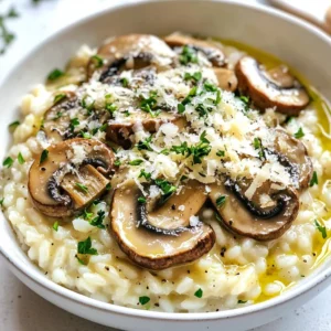 - 1 cup Arborio rice - 1 cup mixed mushrooms (shiitake, cremini, and button), sliced - 4 cups vegetable broth (plus extra, if needed) - 1 small onion, finely chopped - 2 cloves garlic, minced - 1/2 cup fresh parmesan cheese, finely grated - 1/4 cup heavy cream - 2 tablespoons extra virgin olive oil - Sea salt and freshly ground black pepper, to taste When cooking creamy mushroom risotto, it’s vital to use the right ingredients. Arborio rice is a must. Its starch gives risotto that creamy texture. Mixed mushrooms add depth and umami flavor. Shiitake brings earthiness, while cremini and button mushrooms add mildness. Next, we need vegetable broth. It’s the base of our dish. Keeping it warm while cooking is key. This helps the rice cook evenly. For the additional ingredients, onion and garlic lay the flavor foundation. They sauté well and give a sweet aroma. Parmesan cheese and heavy cream bring richness. They elevate the dish to a new level. Extra virgin olive oil adds a touch of fruitiness to the mix. Sea salt and black pepper enhance all the flavors. Choosing fresh herbs like parsley for garnish also brightens the dish. Gather these items before you start. It makes the cooking process smooth and fun! {{ingredient_image_2}} To start, heat your vegetable broth in a medium saucepan. Use medium heat and keep it warm, but do not let it boil. This helps the rice cook evenly. If the broth gets too cool, the risotto won’t be creamy. In a large skillet, pour in two tablespoons of olive oil. Heat it over medium heat. Add one finely chopped onion and cook for 3-4 minutes. Stir it often until it turns translucent. Next, add two minced garlic cloves. Sauté for one more minute until you smell its nice aroma. Then, toss in one cup of sliced mixed mushrooms. Cook them for about five minutes. They should be tender and golden brown. Season with a sprinkle of sea salt and black pepper to boost the flavor. Once your mushrooms are ready, add one cup of Arborio rice to the skillet. Stir it for about two minutes. This step helps the rice soak up the flavors. Now, gradually pour in the warm vegetable broth, one ladle at a time. Stir often and only add more broth when most of the liquid is absorbed. Keep this up for 18-20 minutes. The rice should be al dente and creamy by now. After the rice is cooked, take the skillet off the heat. Stir in 1/4 cup of heavy cream and 1/2 cup of finely grated parmesan cheese. Mix well until it is creamy. Taste your risotto and adjust the seasoning. Add more salt and pepper if needed. Let it sit for a few minutes to thicken before serving. To get that rich, creamy texture, stirring is key. You need to stir the rice often. This movement helps release the starches. Starch makes the risotto creamy. You want to keep the rice moving for even cooking. When you add broth, timing matters. Always add it slowly, one ladle at a time. Wait until most of the liquid is gone before adding more. This lets the rice absorb the flavors well. Keep the broth warm, but don’t let it boil. To boost the taste, use fresh herbs. I love adding thyme or rosemary. They pair well with mushrooms. For seasoning, a pinch of sea salt and black pepper work great. Choosing cheese is important too. Fresh parmesan adds a nice touch. Grate it finely for better mixing. If you want a different flavor, try pecorino cheese. The right pan makes a big difference. Use a wide, heavy-bottomed skillet. This helps the rice cook evenly. A non-stick pan can also help prevent sticking. For even cooking, keep your heat steady. Medium heat works best. If the risotto cooks too fast, it may burn. Stirring often will also help with even cooking. Pro Tips Use Fresh Mushrooms: Opt for fresh mushrooms rather than canned for a more robust flavor and better texture. Stir Constantly: Keep stirring the risotto as you add the broth; this helps release the starch from the rice, making it creamier. Adjust Liquid Gradually: Add the broth gradually and allow the rice to absorb it fully before adding more for optimal cooking. Finish with Butter: For an extra layer of richness, stir in a tablespoon of butter just before serving. {{image_4}} You can try many types of mushrooms in this dish. Shiitake, cremini, and button mushrooms work well together. Each type brings unique flavors and textures. You might also explore using portobello or oyster mushrooms. They add great depth to your risotto. If you want, throw in seasonal vegetables too. Spinach, peas, or asparagus brighten the dish. Just add them in the last few minutes of cooking. Not everyone can use cream or cheese. If you want a lighter option, use cashew cream. Blend soaked cashews with water for a creamy touch. Nutritional yeast can replace parmesan for a cheesy flavor. If you prefer vegan risotto, use vegetable broth and skip the cheese. This way, you keep all the flavors but make it plant-based. Herbs and spices can change the taste of your risotto. Try adding thyme or rosemary for a fresh kick. A pinch of nutmeg can add warmth too. For protein, consider adding cooked chicken, shrimp, or even lentils. These options make your dish more filling and nutritious. Mix and match to find your favorite flavors! Store leftover risotto in an airtight container. Let it cool first. This helps keep it fresh. Use glass or plastic containers that seal tightly. A good seal prevents air from getting in. To reheat, use the stove, microwave, or oven. If using the stove, add a splash of broth. Stir often to keep it creamy. For the microwave, heat in short bursts. This helps you avoid overcooking. Always check if it’s hot all the way through. To freeze risotto, cool it completely first. Then, put it in freezer-safe bags. Remove as much air as you can. This helps prevent freezer burn. For thawing, place it in the fridge overnight. Reheat on the stove with a bit of broth to restore creaminess. The best rice for risotto is Arborio rice. This rice has high starch content. It becomes creamy when cooked, making your dish rich and smooth. Arborio rice absorbs flavors well. It cooks evenly, giving you the perfect texture. You can find it in most grocery stores. Always choose good quality rice for the best results. Yes, you can make risotto ahead of time. Cook it fully, then cool it down quickly. Store it in an airtight container in the fridge. When you are ready to eat, reheat the risotto gently. Add a little broth or cream to bring back the creaminess. Stir it well to heat evenly. This way, you save time and still enjoy a warm meal. You can easily adjust this recipe for dietary restrictions. For a gluten-free version, ensure your broth is gluten-free. For vegan risotto, skip the cheese and cream. Use plant-based cheese or nutritional yeast for a cheesy flavor. Coconut cream can be a great dairy-free option. These changes keep the dish tasty and enjoyable for everyone. Creamy mushroom risotto pairs well with many side dishes. A simple green salad adds freshness. Grilled vegetables bring a nice crunch. You can also serve it with garlic bread for a comforting meal. A light soup complements the risotto well. Consider serving a glass of white wine for a special touch. These sides enhance the experience and make a full meal. This article covered how to make a creamy mushroom risotto. We discussed key ingredients like Arborio rice, mixed mushrooms, and broth. I shared step-by-step instructions to guide you through cooking the risotto, enhancing its flavor, and perfecting the texture. Finally, I offered tips on variations and storage. With these insights, you can create a risotto that suits your tastes and can be enjoyed fresh or reheated later. Happy cooking!