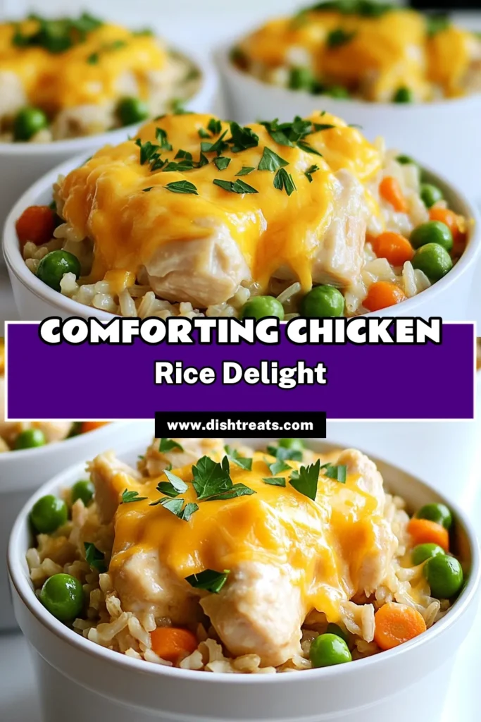 Satisfy your family with this easy and delicious Savory Chicken & Rice Casserole. This comforting dish combines tender chicken, hearty brown rice, and vibrant veggies, all slow-cooked to perfection. With just a few simple steps, you'll create a meal that’s wholesome and filling. Ready to impress your taste buds? Click through for the full recipe and get cooking today! #ChickenAndRice #CasseroleRecipes #ComfortFood #EasyDinner