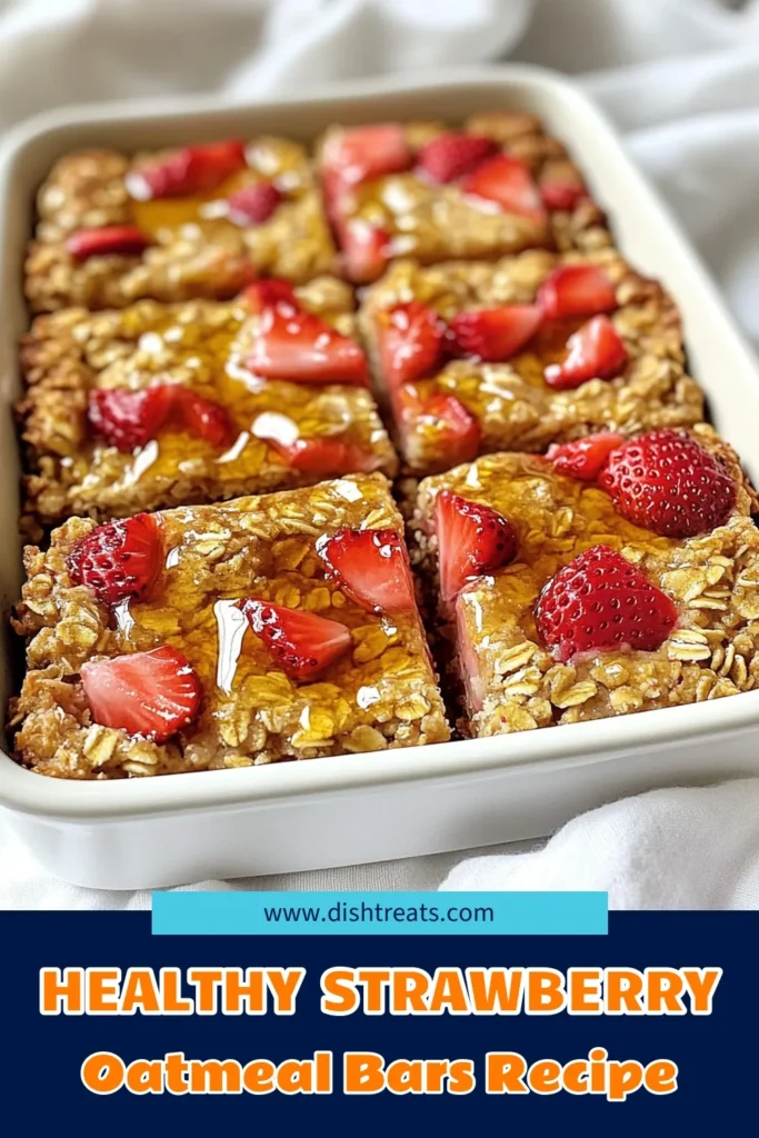 Start your day right with these delicious Strawberry Oatmeal Breakfast Bars! Made with wholesome rolled oats, fresh strawberries, and a hint of cinnamon, these bars are not just tasty but also healthy. Perfect for a quick breakfast or snack on the go. Click through to discover the full recipe and enjoy a nutritious treat that your whole family will love! #BreakfastRecipes #HealthySnacking #OatmealBars #StrawberryDesserts