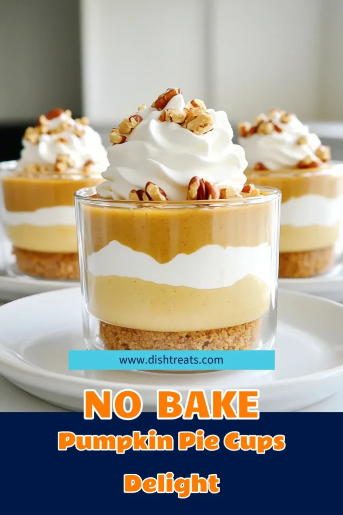 Indulge in the flavors of fall with these delicious No Bake Maple Pumpkin Pie Cups! This easy recipe combines creamy pumpkin puree, Greek yogurt, and a hint of maple syrup atop a crunchy graham cracker crust, finished with whipped cream and nuts. Perfect for any gathering, these delightful cups will impress your guests or sweeten any evening at home. Click through for the full recipe and share your autumn love! #FallDesserts #PumpkinRecipes #NoBakeDesserts #DessertCups
