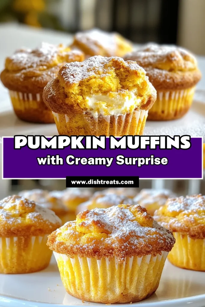Indulge in these delicious Pumpkin Cream Cheese Muffins, the perfect treat for fall! This easy pumpkin muffins recipe combines creamy goodness with warm spices for moist pumpkin muffins with cream cheese that everyone will love. With simple ingredients, homemade pumpkin muffins are just a bake away! Don't miss out—try these delightful fall baking recipes today! Save this recipe for your baking inspiration. #PumpkinMuffins #FallBaking #PumpkinRecipes #HomemadeMuffins