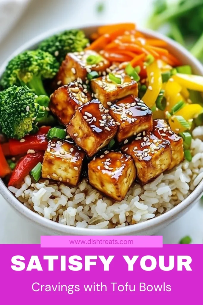 Discover the perfect Teriyaki Tofu Rice Bowl recipe that will satisfy your taste buds and nourish your body. This vegan teriyaki recipe is not only easy to make but also a great addition to your healthy tofu recipes. Enjoy a brown rice bowl with colorful vegetables that bursts with flavor. Perfect for a quick meal, this easy stir-fry tofu recipe is a must-try. Save this recipe for a delightful and healthy dinner tonight! #TeriyakiTofu #VeganRecipe #HealthyEating #StirFry