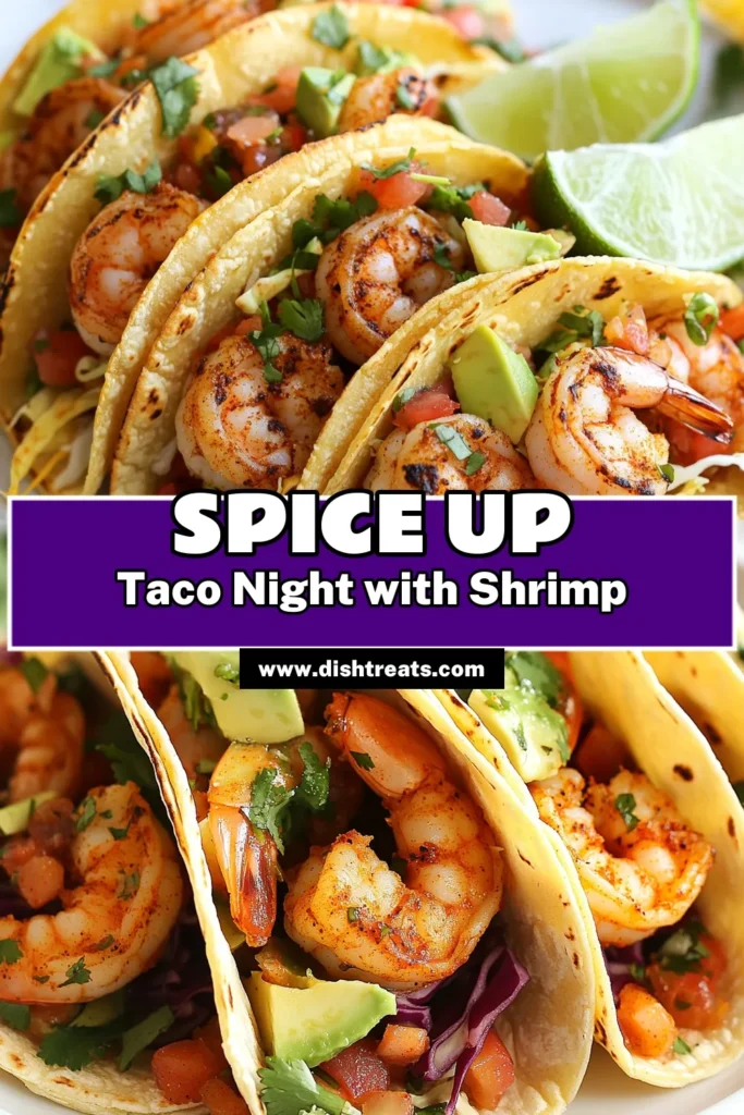 Craving a delicious meal? Try these Cajun shrimp tacos! This easy shrimp taco recipe features perfectly seasoned shrimp, nestled in warm corn tortilla tacos. Add your favorite shrimp taco toppings like fresh avocado, crunchy cabbage, and zesty pico de gallo. Spice it up with optional heat for spicy shrimp tacos! Perfect for any occasion. Save this recipe for a flavorful dinner tonight! #CajunShrimpTacos #ShrimpTacoRecipe #SpicyShrimpTacos #CornTortillaTacos