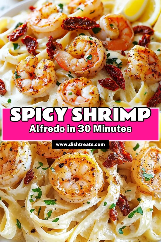 Savor the bold flavors of Spicy Cajun Shrimp Alfredo with this easy Shrimp Alfredo recipe! This creamy shrimp fettuccine combines perfectly seasoned shrimp with al dente pasta and a rich, velvety sauce that’s sure to impress. Perfect for a quick shrimp dinner, this Cajun shrimp pasta is ready in just 30 minutes. Dive into this delectable dish tonight! Save this recipe for your next meal! #CajunShrimp #ShrimpPasta #PastaRecipes #DinnerIdeas
