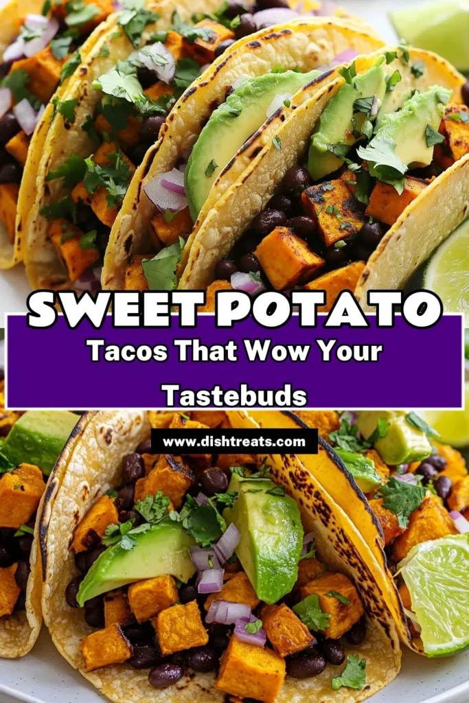 Elevate your next taco night with these delicious sweet potato black bean tacos! This easy vegetarian taco recipe is not only gluten-free but also packed with flavor. The roasted sweet potatoes and seasoned black beans create a wholesome blend that makes for a healthy taco night. Perfect for a quick dinner, this easy sweet potato recipe will have everyone asking for seconds. Try it tonight! #SweetPotatoBlackBeanTacos #VegetarianTacoRecipe #HealthyTacoNight #GlutenFreeTacos