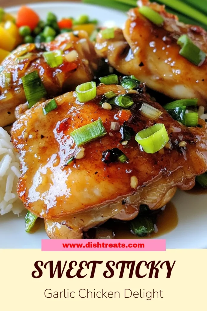 Discover the ultimate Brown Sugar Garlic Chicken recipe that brings together sweet and savory flavors in an easy sticky chicken recipe! This baked chicken thighs recipe features a delicious marinade made with brown sugar, garlic, and ginger. Perfect for a weeknight dinner, it's simple to prepare and packed with flavor. Try this mouthwatering dish tonight and impress your family. Save and share your culinary success! #DinnerRecipes #ChickenRecipe #EasyCooking #SavoryDishes