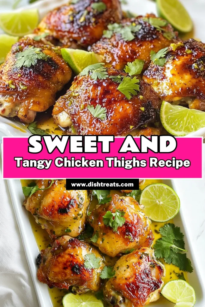 Discover the ultimate easy chicken dinner recipe with these Honey Lime Chicken Thighs! This marinated chicken recipe features bone-in, skin-on chicken thighs soaked in a flavorful honey-lime marinade. Baked to perfection, they offer a juicy and tender bite that's perfect for any meal. Impress your family and friends with this cilantro lime chicken dish tonight! Save this recipe for deliciousness! #HoneyLimeChickenThighs #BakedChickenThighs #EasyChickenDinner #MarinatedChickenRecipe