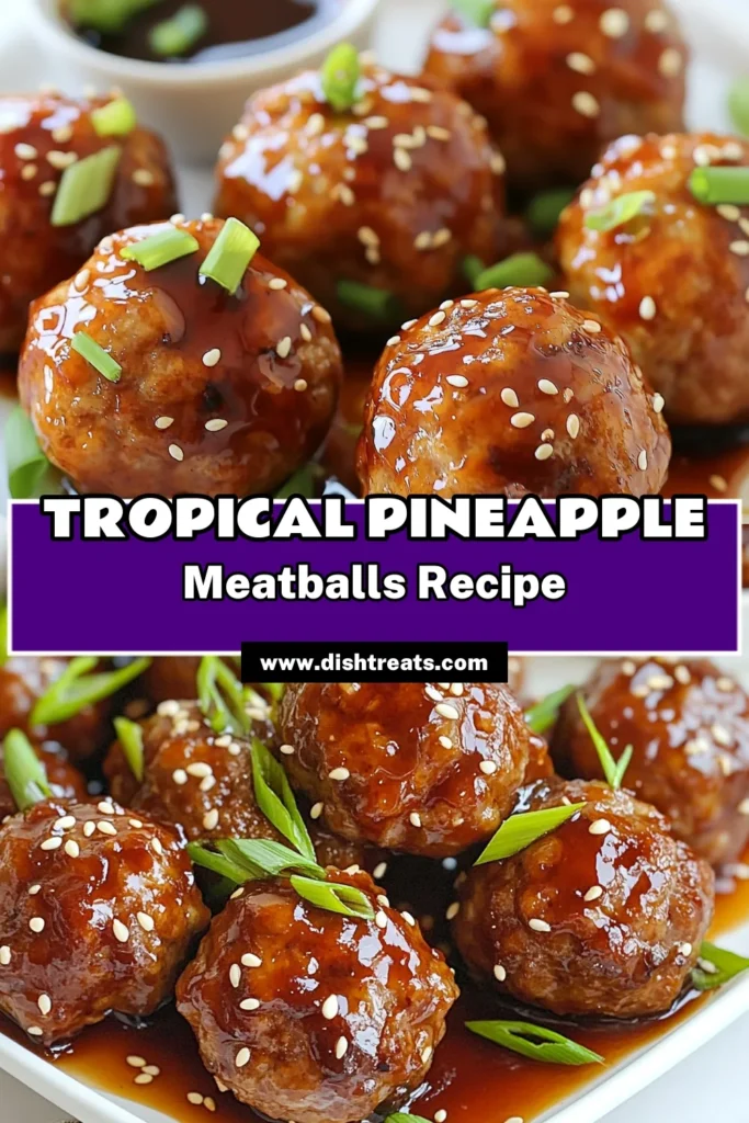Savor the deliciousness of Pineapple Teriyaki Meatballs with this easy meatball dinner recipe! These Asian meatballs made from ground beef (or turkey) are coated in a sweet and tangy teriyaki sauce, making them perfect for any occasion. In just 40 minutes, you can serve up a delightful dish that will impress family and friends. Try this Teriyaki Meatball Recipe today and elevate your cooking! #PineappleTeriyakiMeatballs #EasyMeatballDinner #AsianMeatballsRecipe #GroundBeefMeatballs