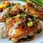 - 4 boneless, skinless chicken thighs - 1/2 cup brown sugar - 1/4 cup soy sauce (low sodium recommended) - 4 cloves garlic, finely minced - 1 tablespoon fresh ginger, grated - 1 tablespoon olive oil - 1 tablespoon apple cider vinegar - Salt and pepper, to taste - Sliced green onions, for garnish To make Brown Sugar Garlic Chicken, gather your main ingredients first. Chicken thighs are great for this dish. They stay juicy and tender. Brown sugar adds sweetness. Soy sauce gives it a nice salty kick. Minced garlic and grated ginger bring bold flavors to the mix. Next, consider your seasoning and garnish. Olive oil helps cook the chicken and adds richness. A splash of apple cider vinegar balances the sweetness. Don’t forget salt and pepper to boost taste. Finally, sliced green onions will make your dish pop with color and freshness. They add a nice crunch. With these ingredients, you will create a sweet and sticky chicken that everyone will love. Enjoy the process of mixing and cooking with these simple yet tasty items! {{ingredient_image_2}} To start, grab a medium bowl. In it, combine these ingredients: - 1/2 cup brown sugar - 1/4 cup soy sauce - 4 cloves garlic, finely minced - 1 tablespoon fresh ginger, grated - 1 tablespoon olive oil - 1 tablespoon apple cider vinegar Whisk them together well. Make sure the brown sugar is fully dissolved. This step is key for a smooth sauce that coats the chicken evenly. Next, take your chicken thighs. Sprinkle salt and pepper on both sides. This adds flavor to the chicken. Place the seasoned chicken in a resealable bag or shallow dish. Pour the marinade over the chicken. Make sure every piece is coated. Seal the bag tightly or cover the dish. Refrigerate the chicken for at least 30 minutes. For the best flavor, marinate overnight. This allows the chicken to soak up all the yummy flavors. Now, let’s cook! First, preheat your oven to 375°F (190°C). This ensures the oven is ready when the chicken is done marinating. Heat a large skillet over medium-high heat. Remove the chicken from the marinade and set it aside. Sear the chicken thighs in the hot skillet for 3-4 minutes on each side. You want a nice golden-brown crust. After searing, pour the reserved marinade over the chicken in the skillet. This creates a tasty sauce as it bakes. Transfer the skillet to the preheated oven. Bake for 25-30 minutes. Check the chicken’s internal temperature. It should reach 165°F (75°C) for safety. Once done, take the skillet out. Let the chicken rest for a few minutes. This helps keep the meat tender and juicy. When you serve, drizzle the pan sauce over the chicken. Top with sliced green onions for a fresh touch. Enjoy your delicious Brown Sugar Garlic Chicken! For better flavor, marinate your chicken longer. If you can, let it sit overnight. This gives the chicken time to soak up the sweet and savory notes of the marinade. After cooking, always let the chicken rest for a few minutes. Resting helps keep the chicken juicy and tender. Choose a heavy skillet, like cast iron. This helps heat evenly and gives a nice crust. Preheat the skillet before adding the chicken. Sear each side for 3-4 minutes until golden brown. This step locks in flavors and creates a delicious crust. Serve your brown sugar garlic chicken with fluffy jasmine rice. The rice soaks up the sauce well. Add colorful sautéed vegetables for a bright plate. For a stunning look, arrange the chicken on a large platter. Drizzle with sauce and garnish with green onions. This makes your dish pop with color and flavor. Pro Tips Marinate Longer for Flavor: For the best flavor infusion, try to marinate the chicken thighs overnight. This allows the flavors to penetrate deeply, resulting in an even tastier dish. Use a Meat Thermometer: To ensure your chicken is perfectly cooked, use a meat thermometer to check that it has reached an internal temperature of 165°F (75°C). Double the Sauce: If you love a saucy dish, consider doubling the marinade ingredients. This provides extra sauce for drizzling over rice or vegetables. Garnish for Presentation: Don't skip the green onions! They add a beautiful pop of color and a fresh flavor that complements the sweetness of the dish. {{image_4}} You can switch up the protein in this recipe. Chicken thighs work great, but chicken breast is a lighter option. If you want a plant-based dish, try using tofu instead. Just make sure to press the tofu to remove excess water for better flavor. For the sweetener, brown sugar is key for the sauce, but you can use honey or maple syrup for a healthier choice. These alternatives will change the taste a bit, but they still create a lovely sweetness. Want to kick up the heat? Add red pepper flakes to the marinade. This will give your chicken a nice spicy kick that balances well with the sweet sauce. You can also experiment with different vinegars. Try balsamic vinegar for a rich depth or rice vinegar for a lighter taste. Each will add a unique twist to the dish and make it your own. After enjoying your brown sugar garlic chicken, store any leftovers properly. First, let the chicken cool down to room temperature. This helps prevent moisture loss. Place the chicken in an airtight container. I recommend using glass containers. They keep the chicken fresh longer and do not hold odors. You can also use resealable plastic bags. Just make sure to squeeze out all the air before sealing. When it's time to enjoy those leftovers, reheating is key. The best method is to use an oven. Preheat it to 350°F (175°C). Place the chicken in a baking dish and cover it with foil. This keeps the moisture in and prevents drying out. Heat for about 15-20 minutes. Check it to ensure it’s hot all the way through. You can also use a microwave. Heat in short bursts of 1-2 minutes. This can help keep the chicken tender. Enjoy your tasty meal again! Yes, you can use chicken breasts. However, chicken thighs stay juicier. Breasts may dry out faster during cooking. If you choose breasts, cook them carefully. They need less time than thighs. Check for doneness often. Aim for that same internal temp of 165°F. To check if the chicken is fully cooked, use a meat thermometer. Insert it into the thickest part of the chicken. It should read 165°F. If you don’t have a thermometer, cut into the chicken. The meat should be white, not pink. Juices should run clear. Yes, this recipe can be prepped ahead. Marinate the chicken the night before. This will boost flavor. You can also cook it and store the chicken. Just keep it in the fridge. Reheat it before serving to enjoy all the flavors. This recipe offers a simple way to cook chicken thighs, using tasty ingredients like brown sugar and soy sauce. You learned how to make a flavorful marinade, marinate the chicken, and achieve perfect doneness. Remember to enhance flavors and rest the chicken for best results. You can even try variations with different proteins or spices. With proper storage and reheating, your meal can last longer. Enjoy creating this dish, and don’t be afraid to experiment with it!