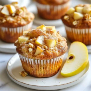 When I make Cinnamon Apple Energy Muffins, I use simple, wholesome ingredients. Each one adds unique flavor and nutrition. Here’s a closer look at what I use: - Whole wheat flour (1 ½ cups) Whole wheat flour adds fiber and nutrients. It helps keep you full longer. - Baking powder (1 teaspoon) This helps the muffins rise. It makes them light and fluffy. - Baking soda (½ teaspoon) Baking soda balances the acidity in the batter. It helps with rising, too. - Ground cinnamon (1 teaspoon) Cinnamon brings warmth and sweetness. It also has antioxidants. - Salt (¼ teaspoon) Salt enhances flavors. It makes the muffins taste better. - Ripe bananas (2, mashed) Bananas add natural sweetness and moisture. They help bind the muffins. - Unsweetened applesauce (½ cup) Applesauce keeps the muffins moist. It also cuts down added sugar. - Honey or maple syrup (¼ cup) I use honey or maple syrup for sweetness. They are natural sweeteners. - Large eggs (2) Eggs provide protein and structure. They help the muffins hold together. - Pure vanilla extract (1 teaspoon) Vanilla adds a lovely aroma and flavor. It enhances the overall taste. - Diced fresh apples (1 cup) Fresh apples add texture and sweetness. They also pack vitamins. - Rolled oats (½ cup) Oats provide extra fiber and heartiness. They give the muffins a nice chew. - Chopped walnuts (¼ cup, optional) Walnuts add crunch and healthy fats. They boost the muffin's flavor. - Raisins or dried cranberries (¼ cup, optional) These add natural sweetness and chewiness. They make the muffins more fun. Each ingredient works together to create a nourishing treat. They provide energy and flavor. You can enjoy these muffins any time of day! {{ingredient_image_2}} 1. Mixing dry ingredients: In a big bowl, add 1 ½ cups of whole wheat flour, 1 teaspoon of baking powder, ½ teaspoon of baking soda, 1 teaspoon of ground cinnamon, and ¼ teaspoon of salt. Use a whisk to mix well. This helps the muffins rise and taste great. 2. Combining wet ingredients: In another bowl, mash 2 ripe bananas. Then, add ½ cup of unsweetened applesauce, ¼ cup of honey or maple syrup, 2 large eggs, and 1 teaspoon of pure vanilla extract. Mix until smooth with a fork or whisk. 3. Folding in additional ingredients: Pour the wet mix into the dry mix. Stir gently with a spatula until just combined. Be careful not to overmix. Then, fold in 1 cup of diced fresh apples, ½ cup of rolled oats, and if you like, ¼ cup of chopped walnuts and ¼ cup of raisins or cranberries. 1. How to fill muffin cups properly: Preheat your oven to 350°F (175°C). Line a muffin tin with paper liners or grease it lightly. Use a scoop or spoon to fill each muffin cup about three-quarters full. This gives them space to rise. 2. Baking time and temperature: Place the muffin tin in your preheated oven. Bake for 18-22 minutes. The muffins should rise beautifully and turn golden brown. 3. Testing for doneness: To check if they are done, insert a toothpick into the center of a muffin. If it comes out clean or with a few moist crumbs, they are ready. 1. Cooling tips: After baking, let the muffins cool in the pan for about 5 minutes. Then, transfer them to a wire rack to cool completely. This keeps them from getting soggy. 2. Presentation ideas: Serve these warm muffins with a light dusting of ground cinnamon on top. Add a fresh slice of apple on the side for a nice touch. Enjoy them as a tasty breakfast or snack! You might want to swap honey or maple syrup. Try agave nectar or brown sugar. Both sweeteners work well. For a gluten-free option, use almond flour or a gluten-free blend. These will keep your muffins tasty and fluffy. Do not overmix your batter. Mixing too much can make your muffins dense. Gently stir until the ingredients are just combined. This helps keep muffins light and airy. Also, bake at 350°F (175°C) for the best results. If your oven runs hot, lower the temperature slightly. Store your muffins in an airtight container. This keeps them fresh longer. For extra storage, freeze them. Wrap each muffin in plastic wrap, then place them in a freezer bag. They will stay good for up to three months. To enjoy, just thaw them overnight in the fridge. Pro Tips Use Ripe Bananas: The riper the bananas, the sweeter and more flavorful your muffins will be. Look for bananas with plenty of brown spots for the best results. Don’t Overmix: To achieve a light and fluffy texture, mix the wet and dry ingredients until just combined. Overmixing can lead to dense muffins. Experiment with Add-Ins: Feel free to customize your muffins by adding other ingredients like chocolate chips, coconut flakes, or different nuts for a unique flavor twist. Store Properly: Keep your muffins in an airtight container at room temperature for up to 3 days, or freeze them for longer storage. To reheat, microwave for a few seconds. {{image_4}} To make these muffins even better for you, try reducing the sugar content. You can use less honey or maple syrup. This simple change keeps the muffins tasty while cutting calories. Another great option is to boost fiber by adding more oats. Instead of using only half a cup, try a full cup. This adds texture and makes the muffins heartier. Want to add a twist? You can enhance the flavor with spices or zest. Try adding nutmeg or ginger for a warm kick. A bit of lemon or orange zest can brighten the taste. You can also introduce different fruits or nuts. Swap the apples for pears or add chopped pecans for a crunchy bite. These changes keep the muffins exciting! If you want a vegan version, use flax eggs instead of regular eggs. To make one flax egg, mix one tablespoon of flaxseed meal with three tablespoons of water. Let it sit for a few minutes until it thickens. For those avoiding dairy, use almond or oat milk in place of any dairy ingredients. These simple swaps make the muffins friendly for all diets. Cinnamon Apple Energy Muffins are packed with nutrients. They have high fiber and protein content. Whole wheat flour brings fiber, aiding digestion. Apples add vitamins and natural sweetness. Bananas provide potassium and energy. Oats boost heart health. Walnuts, if used, add healthy fats and protein. Honey or maple syrup gives natural sweetness without refined sugar. These ingredients help keep your energy up throughout the day. Each muffin has about 150 calories. This is a great option compared to store-bought muffins. Many store-bought muffins have added sugars and unhealthy fats. Their calorie count can reach 400 or more. Making your own lets you control ingredients and calories. You get a tasty treat that fuels your day without the extra guilt. Each bite of these muffins is not just delicious; it supports your health goals. How do I know when the muffins are done baking? You can check if the muffins are done by inserting a toothpick into the center. If it comes out clean or with a few moist crumbs, the muffins are ready. They should also be golden brown on top. Can I replace the applesauce with another ingredient? Yes, you can use mashed pumpkin or yogurt instead of applesauce. Both will add moisture and flavor, but keep the texture light. What's the best way to store leftover muffins? Store leftover muffins in an airtight container at room temperature for up to three days. For longer storage, place them in the fridge or freezer. Can I make these muffins in advance? Absolutely! You can make these muffins a day ahead. Just store them in an airtight container. They taste great the next day. What type of apples are best for baking? I recommend using sweet apples like Fuji, Honeycrisp, or Gala. They hold their shape and add a nice flavor. How can I make the muffins tastier? To add flavor, try sprinkling some cinnamon on top before baking. You can also mix in nuts or dried fruit for more texture. This post explored making delicious cinnamon apple energy muffins. We reviewed key ingredients and their health benefits. I shared simple steps for preparing and baking. You learned how to cool and present your muffins. We discussed helpful tips for substitutions, texture, and storage. Variations added extra fun, from healthier options to vegan-friendly choices. Creating these muffins can be easy and rewarding. I hope you try this recipe. You’ll enjoy fresh, homemade muffins in no time.