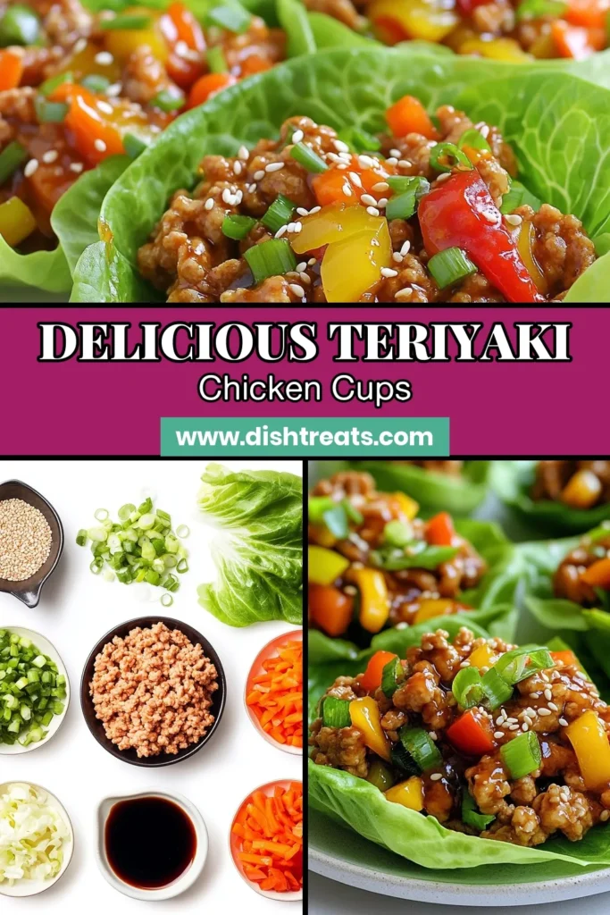 Savor the delight of Teriyaki Chicken Lettuce Cups, a quick Asian chicken dish that's perfect for a healthy dinner! Made with ground chicken, these healthy lettuce wraps are packed with flavor and are an easy teriyaki recipe your whole family will love. Ready in just 20 minutes, they make for a delicious meal or appetizer. Click to discover how to whip up these tasty cups and impress your guests! #TeriyakiChicken #HealthyLettuceWraps #GroundChickenRecipes #EasyTeriyakiRecipe