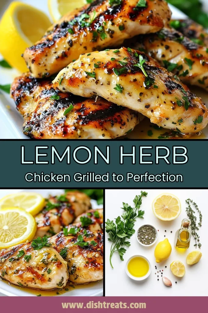Discover the deliciously juicy Lemon Herb Grilled Chicken—a perfect option for an easy chicken dinner! This grilled chicken recipe uses a zesty citrus marinade that infuses the chicken with flavor while keeping it healthy. Marinate your chicken for the best results, then grill to juicy perfection. Perfect for family meals or gatherings, your taste buds will thank you! Try this healthy grilled chicken today! #GrilledChicken #EasyDinner #CitrusMarinadeChicken #HealthyEating