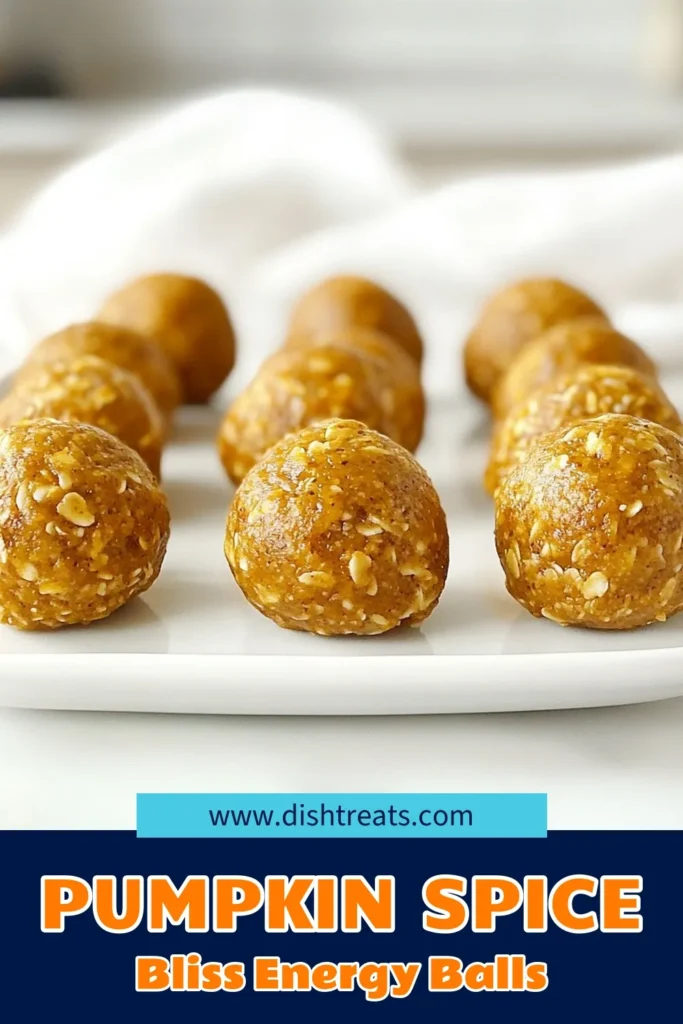 Discover the joy of making tasty and healthy pumpkin spice energy balls! This no-bake pumpkin snack combines wholesome ingredients like oats, nut butter, and pumpkin puree for a satisfying treat. Our vegan pumpkin energy balls are perfect for a quick bite on the go. Follow this easy healthy energy ball recipe to create delicious pumpkin energy bites that are both nutritious and delightful. Save this recipe for a perfect snack! #PumpkinSpice #EnergyBalls #HealthySnacks #VeganRecipes