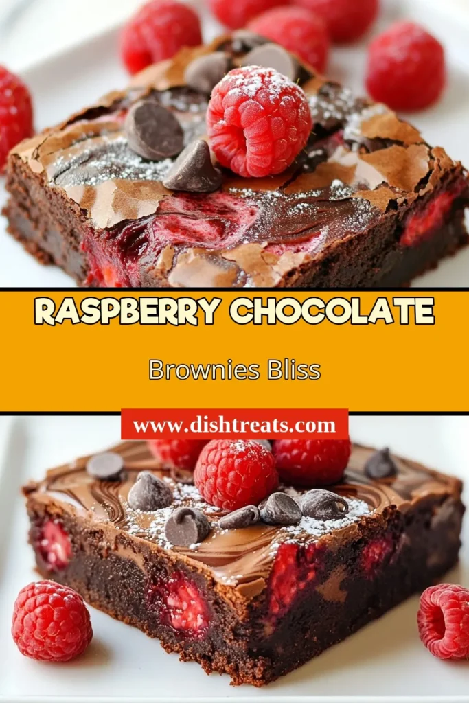 Indulge in these delectable Raspberry Chocolate Brownies! This chocolate swirl brownie recipe combines fudgy brownie goodness with fresh raspberries for the ultimate homemade raspberry brownies. Perfect for dessert lovers, this easy brownie recipe with fruit is a must-try! Bake a batch today for a delicious treat that will impress everyone. Click to discover the full recipe! #RaspberryChocolateBrownies #EasyBrownieRecipes #ChocolateSwirlBrownie #FudgyDessert