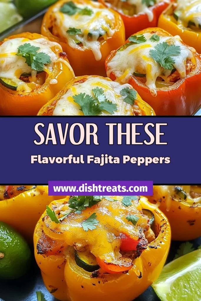 Discover a delicious and nutritious twist on dinner with Chicken Fajita Stuffed Peppers! This healthy stuffed pepper recipe is an easy chicken recipe that combines juicy chicken, colorful vegetables, and spicy taco seasoning for a vibrant meal. Packed in bell peppers, these delightful dishes are perfect for any occasion. Don't miss out on this flavorful feast—save the recipe now! #ChickenFajitaStuffedPeppers #HealthyStuffedPepperRecipe #EasyChickenRecipe #BellPepperDishes