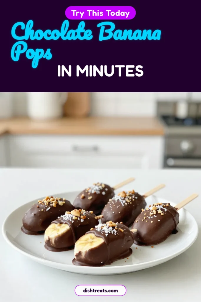 Satisfy your sweet tooth with these delicious chocolate-covered banana pops! This easy banana dessert recipe is perfect for a quick treat. Enjoy homemade banana treats that are not only fun to make but also serve as healthy chocolate desserts. These frozen banana snacks are great for kids and adults alike. Try this simple recipe today and elevate your dessert game! Don’t forget to save this for later. #ChocolateCoveredBananaPops #EasyDesserts #HealthySnacks #BananaTreats