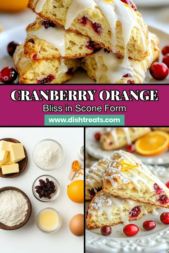Indulge in the deliciousness of Cranberry Orange Scones with Glaze! This easy scone recipe with glaze combines tart cranberries and zesty oranges for a bakery-style treat at home. Perfect for breakfast or a snack, these homemade orange scones are sure to impress. Follow our simple step-by-step scone recipe with glaze and bring your baking skills to the next level. Save this recipe now and enjoy the taste of freshly baked scones! #CranberryOrangeScones #SconeRecipe #EasyScones #HomemadeScones