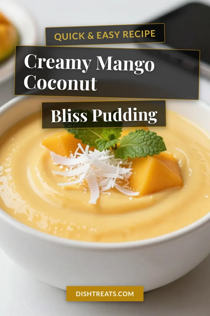 Discover the delight of Creamy Coconut Mango Pudding, a tropical pudding dessert that's both indulgent and healthy! Made with fresh mango and rich coconut milk, this mango chia seed pudding is a perfect coconut milk dessert recipe for any occasion. It's easy to whip up and gluten-free, making it one of the best healthy mango recipes. Treat yourself today and enjoy this refreshing dessert! Save this recipe for later! #MangoPudding #CoconutDessert #HealthyRecipes #TropicalTreats