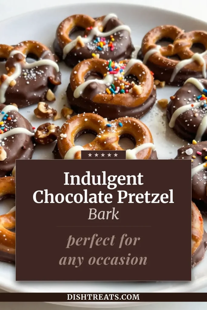 Indulge in this easy pretzel dessert recipe with our irresistible chocolate covered pretzel bark! A delightful combination of sweet and salty, this chocolate bark with nuts is perfect for holiday chocolate treats. With just a few ingredients, you can create a scrumptious snack that will impress friends and family. Don't miss out on this festive treat—save the recipe today! #ChocolateCoveredPretzelBark #SweetAndSaltySnack #HolidayTreats #EasyDessertRecipe