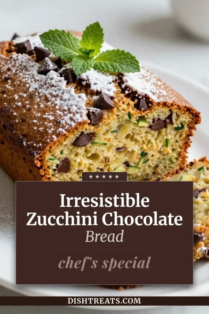 Indulge in this delightful chocolate chip zucchini bread that combines the goodness of hidden veggies with rich chocolate for a moist, healthy treat. This easy zucchini bread with nuts is perfect for snacking or breakfast. Try this homemade zucchini bread with chocolate for a delicious twist on a classic favorite and enjoy every bite of this healthy zucchini bread recipe. Save this recipe for later and impress your friends! #ZucchiniBread #ChocolateChipBread #HealthyBaking #BakingRecipes