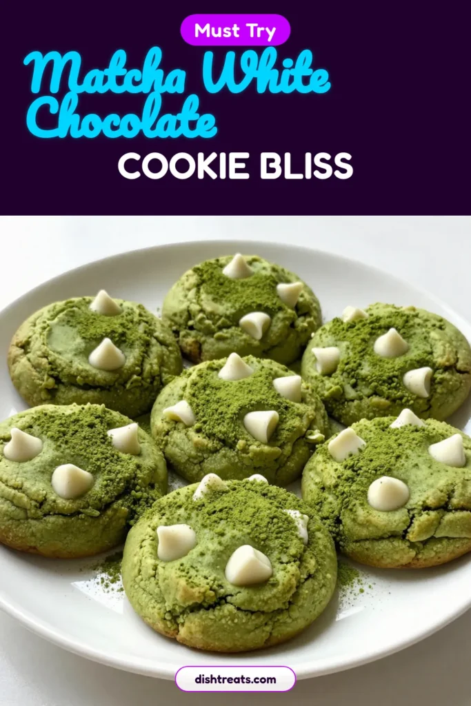 Indulge in the delightful flavors of Matcha White Chocolate Cookies with this simple Matcha cookies recipe. Perfect for any occasion, these White chocolate matcha cookies combine rich matcha green tea and creamy white chocolate for an easy matcha dessert. Enjoy this delicious treat that will impress family and friends. Save this recipe for your next baking adventure! #MatchaCookies #EasyDessert #BakingRecipes #GreenTeaTreats