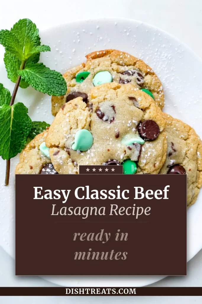 Indulge in the perfect holiday treat with these Mint Chocolate Chip Cookies! Easy and chewy, these peppermint chocolate chip cookies bring a delightful minty twist to your dessert table. With just a few simple ingredients, you can whip up a batch of these delicious holiday mint cookies that everyone will love. Don't miss out on these chewy mint cookies - save this recipe for a sweet minty experience! #MintChocolateChipCookies #PeppermintCookies #ChewyMintCookies #HolidayBaking