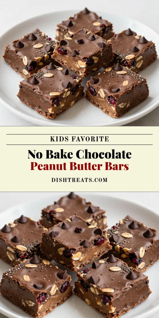 Satisfy your sweet tooth with these delicious Chocolate Peanut Butter Bars! This easy, no-bake energy bars recipe is perfect for healthy snack bars that are both nutritious and indulgent. Packed with rolled oats, creamy peanut butter, and dark chocolate, this vegan energy bar recipe only takes 15 minutes to prep. Enjoy as a quick snack anytime. Try it now and save for later! #ChocolatePeanutButterBars #EnergyBarsRecipe #HealthySnackBars #NoBakeChocolatePeanutButter