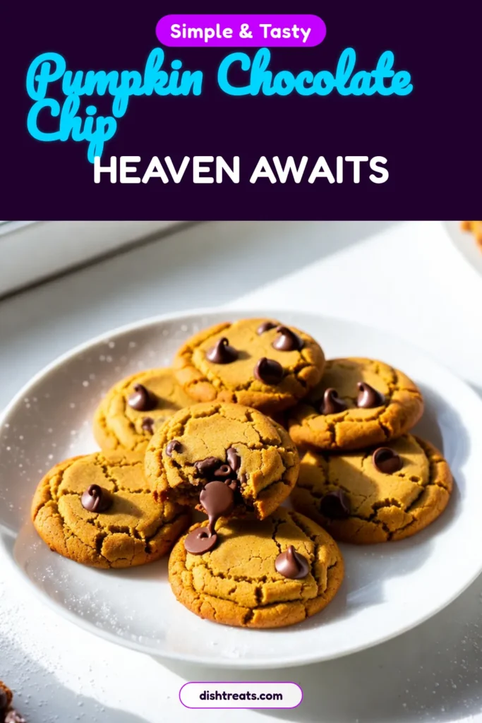 Indulge in the ultimate fall treat with these easy pumpkin chocolate chip cookies! This simple homemade pumpkin cookie recipe combines warm spices and rich chocolate chips for the perfect cozy dessert. Perfect for any gathering, these chocolate chip pumpkin treats are a delicious way to embrace the season. Bake up a batch today and enjoy the delightful flavors of autumn! Save this recipe for your fall dessert recipes! #PumpkinCookies #FallDessert #EasyRecipe #HomemadeCookies