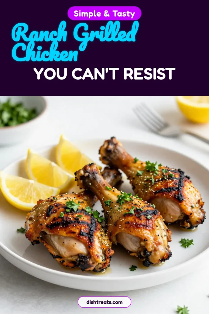 Savor the flavors of spring with these ranch grilled chicken drumsticks! This easy chicken drumstick recipe features a delicious marinated grilled chicken infused with ranch seasoning, perfect for your next BBQ. Grill to crispy perfection for a flavorful dish everyone will love. Don’t miss out on this must-try grilled chicken drumsticks recipe! Click to explore and save for later! #RanchChicken #GrilledChicken #EasyRecipes #BBQIdeas