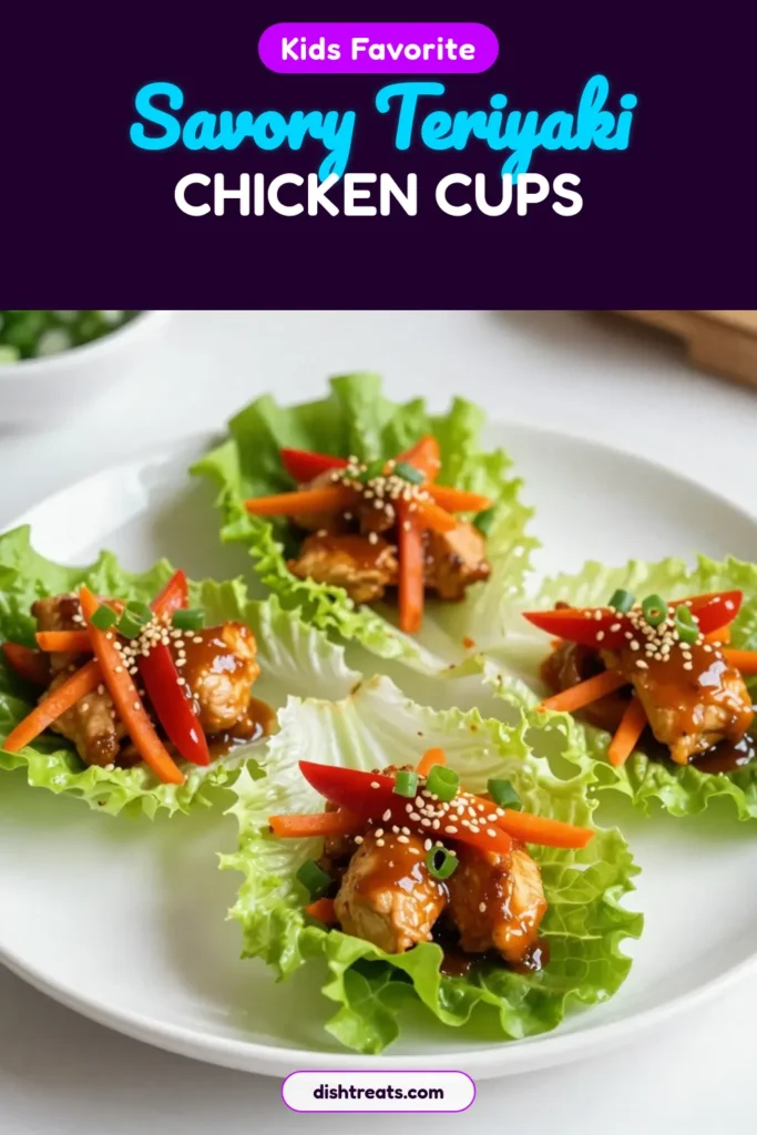 Indulge in these delicious teriyaki chicken lettuce cups, perfect for a light and satisfying meal! This easy dinner recipe combines healthy chicken recipes with vibrant vegetables, all wrapped in crisp lettuce. Plus, it's a low sodium teriyaki recipe, making it a guilt-free choice. Enjoy the flavors of Asian lettuce wraps that come together in no time. Try this recipe today and savor a tasty, nutritious meal! #TeriyakiChicken #LettuceWraps #HealthyRecipes #EasyDinnerIdeas