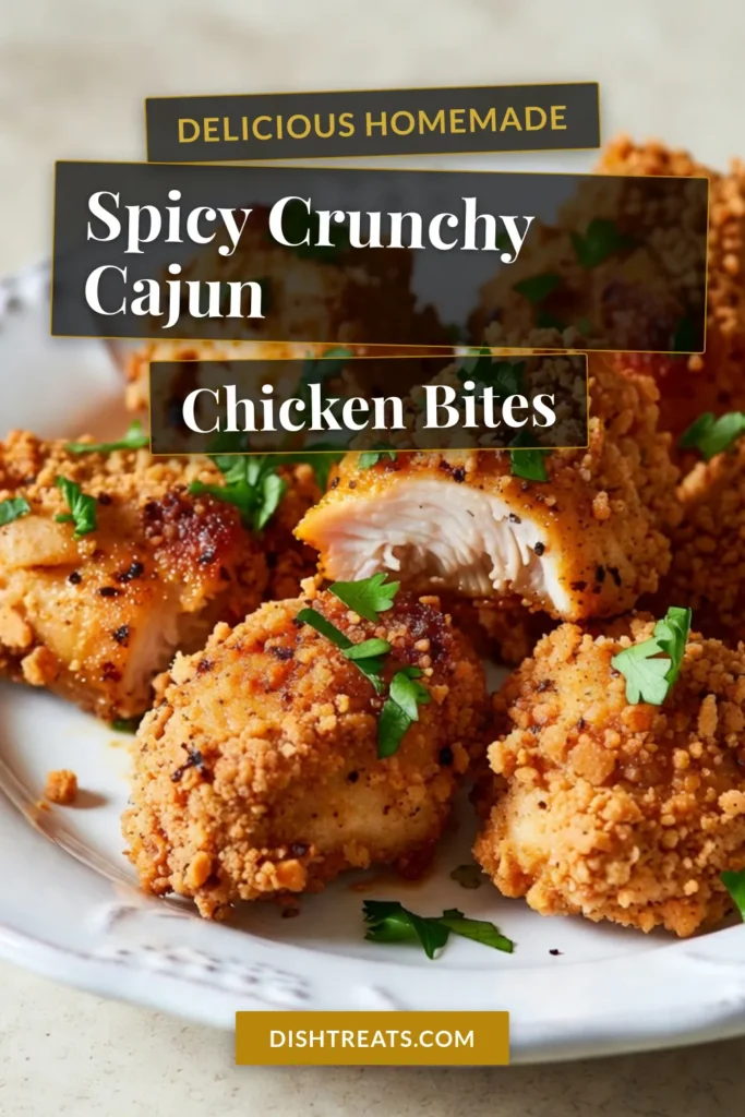 Indulge in these delicious Cajun chicken bites, the perfect spicy chicken appetizers for any gathering! This crispy chicken recipe features buttermilk marinated chicken, coated in a flavorful Cajun seasoning that packs a punch. With easy preparation steps and irresistible crunch, your guests will be begging for more. Dive into this flavorful treat today! Save for later! #CajunChickenBites #SpicyChickenAppetizers #CrispyChickenRecipe #EasyCajunDishes