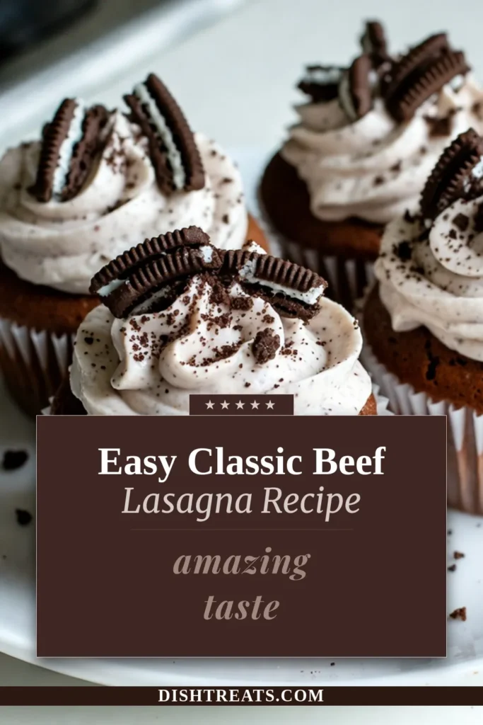 Indulge in these mouthwatering cookies and cream cupcakes! This stuffed cupcakes recipe features Oreo stuffed cupcakes filled with creamy whipped cream cheese frosting and topped with crushed cookies for an irresistible treat. Perfect for any occasion, these homemade cupcakes with cookies are a hit with family and friends! Try this easy recipe and delight in every bite. Save this recipe now! #CookiesAndCreamCupcakes #OreoStuffedCupcakes #CreamCheeseFrostingCupcakes #HomemadeCupcakesWithCookies